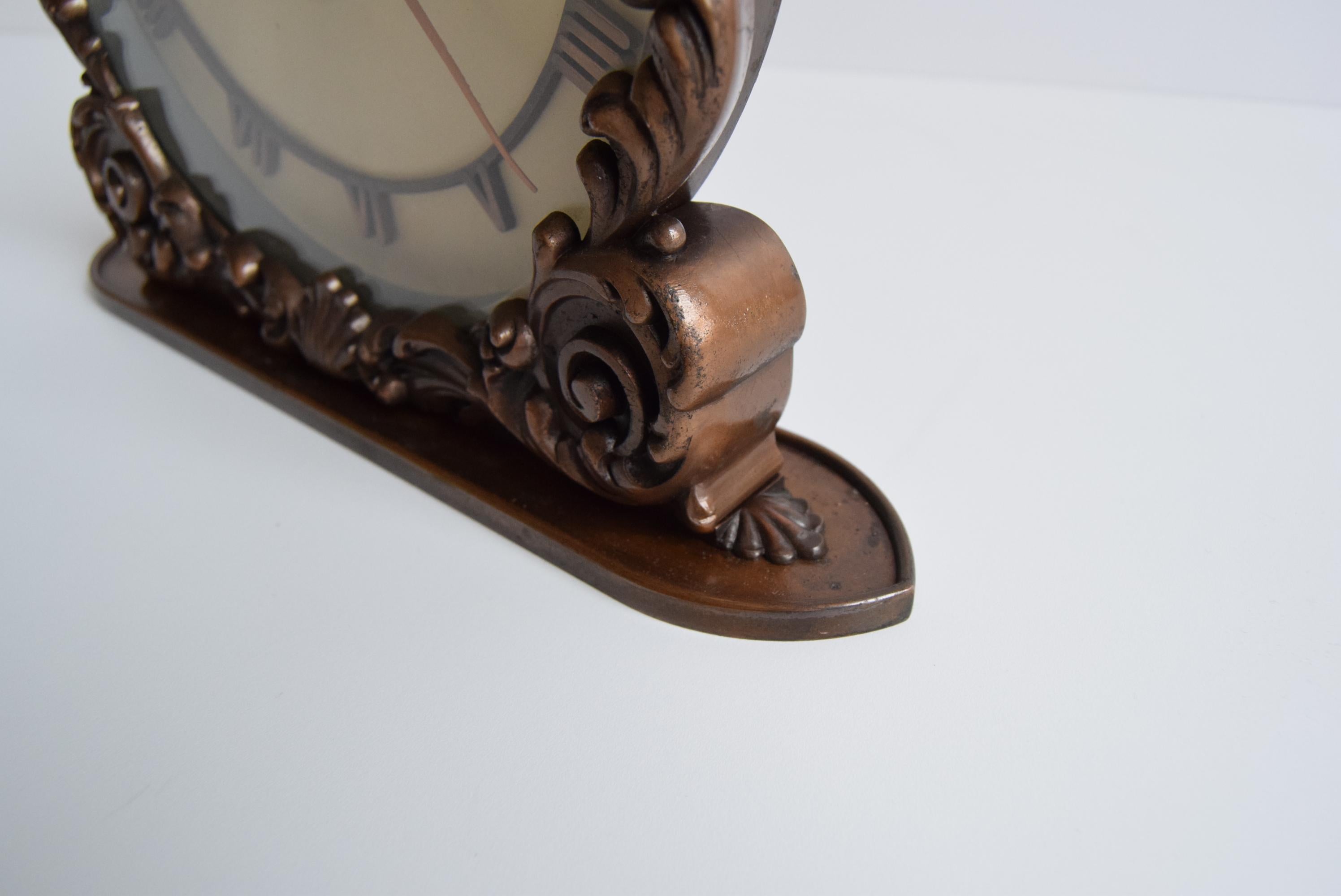 Mid century Decorative Clock, Czechoslovakia, 1960's. For Sale 2