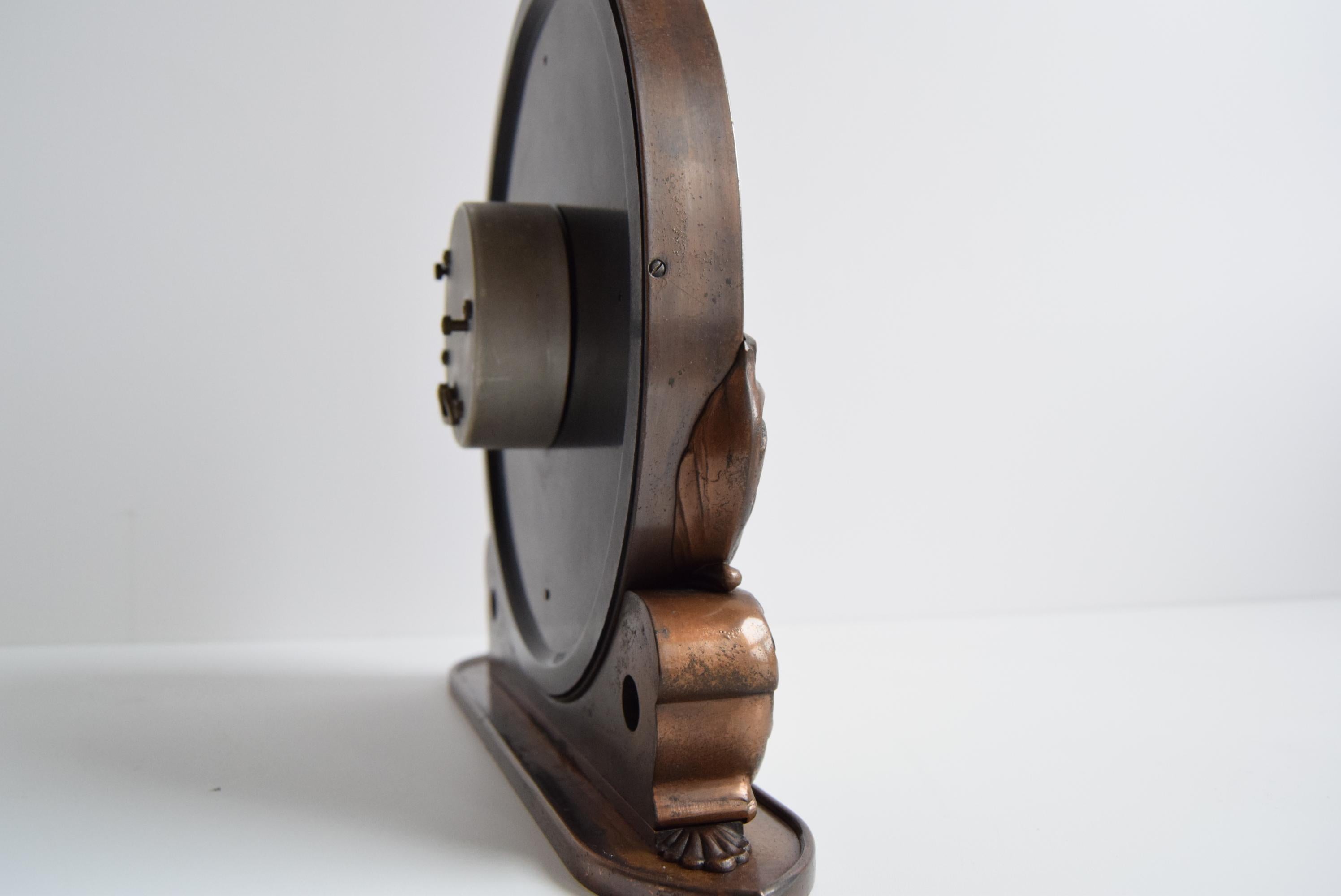 Mid century Decorative Clock, Czechoslovakia, 1960's. For Sale 3