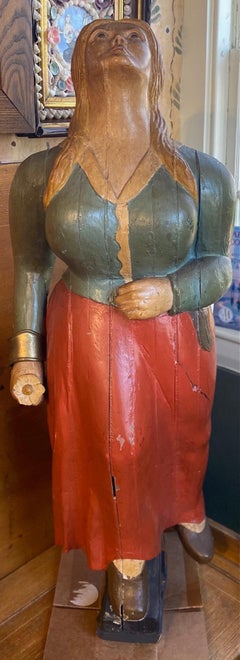 Mid Century Decorative Figurehead Carving