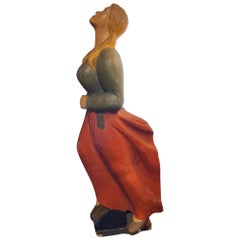 Mid Century Decorative Figurehead Carving