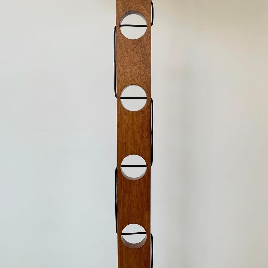 Metal Mid-Century Decorative Floor Lamp, circa 1950, France.