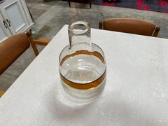 Mid Century Decorative Oversize Glass Vase 1970s