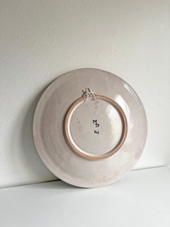 Piatto decorativo di metà secolo di Mette Doller, anni '50