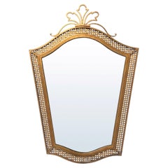 Mid-century Decorative Wall Mirror, circa 1940, France.