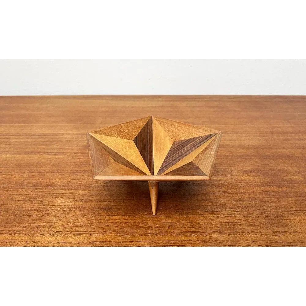Mid-Century Decorative Wooden Tripod Bowl, 1960s For Sale 3