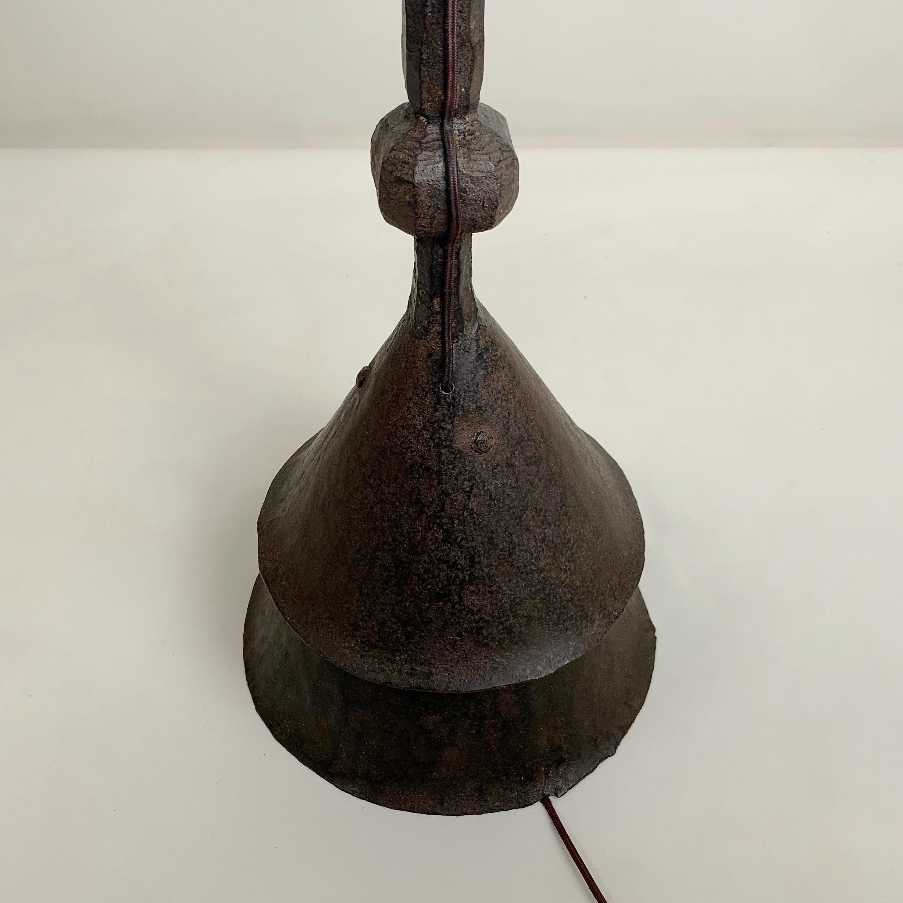 Mid-Century Decorative Wrought Iron Floor Lamp, circa 1950, France. 12