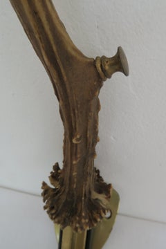 Midcentury Deer Antler Coat Hook