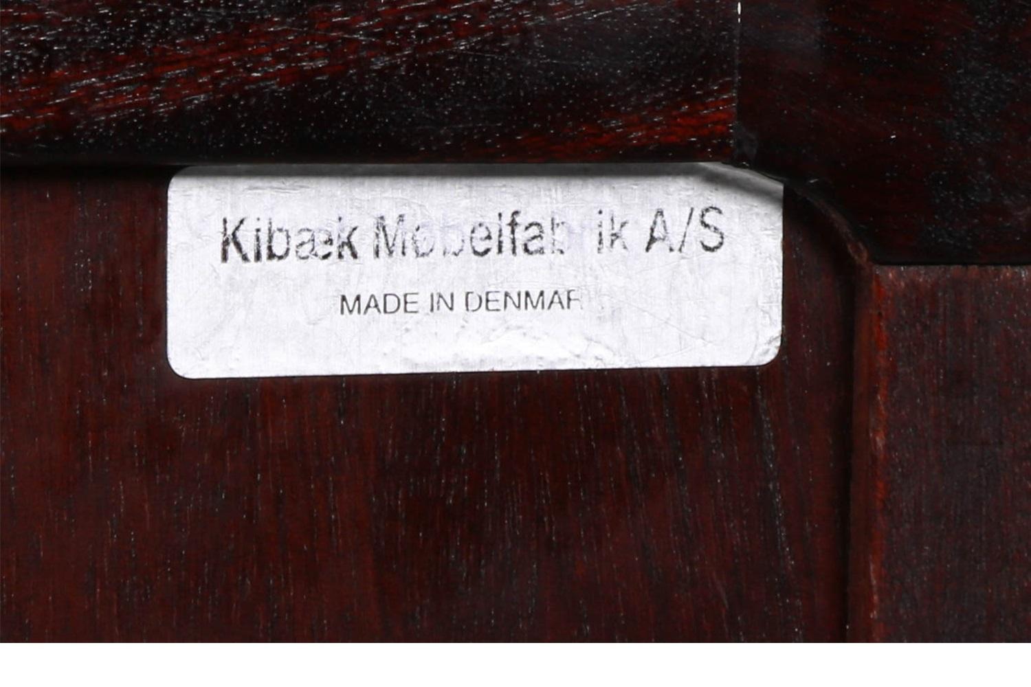 Mid-Century Denmark Rosewood Dresser Kibaek Mobelfabrik For Sale 4