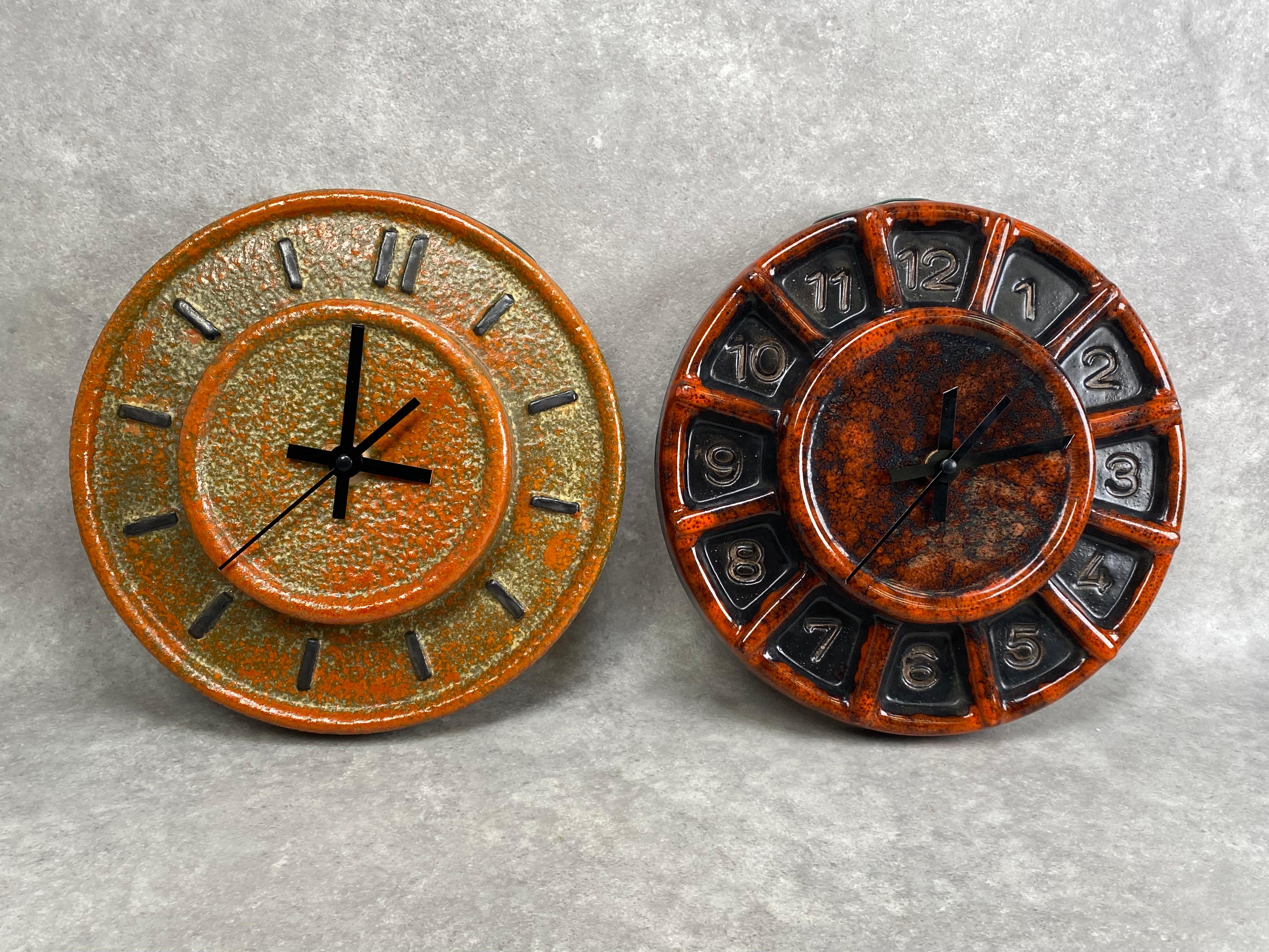 Mid-century desgin wall clock by Tófej For Sale 1