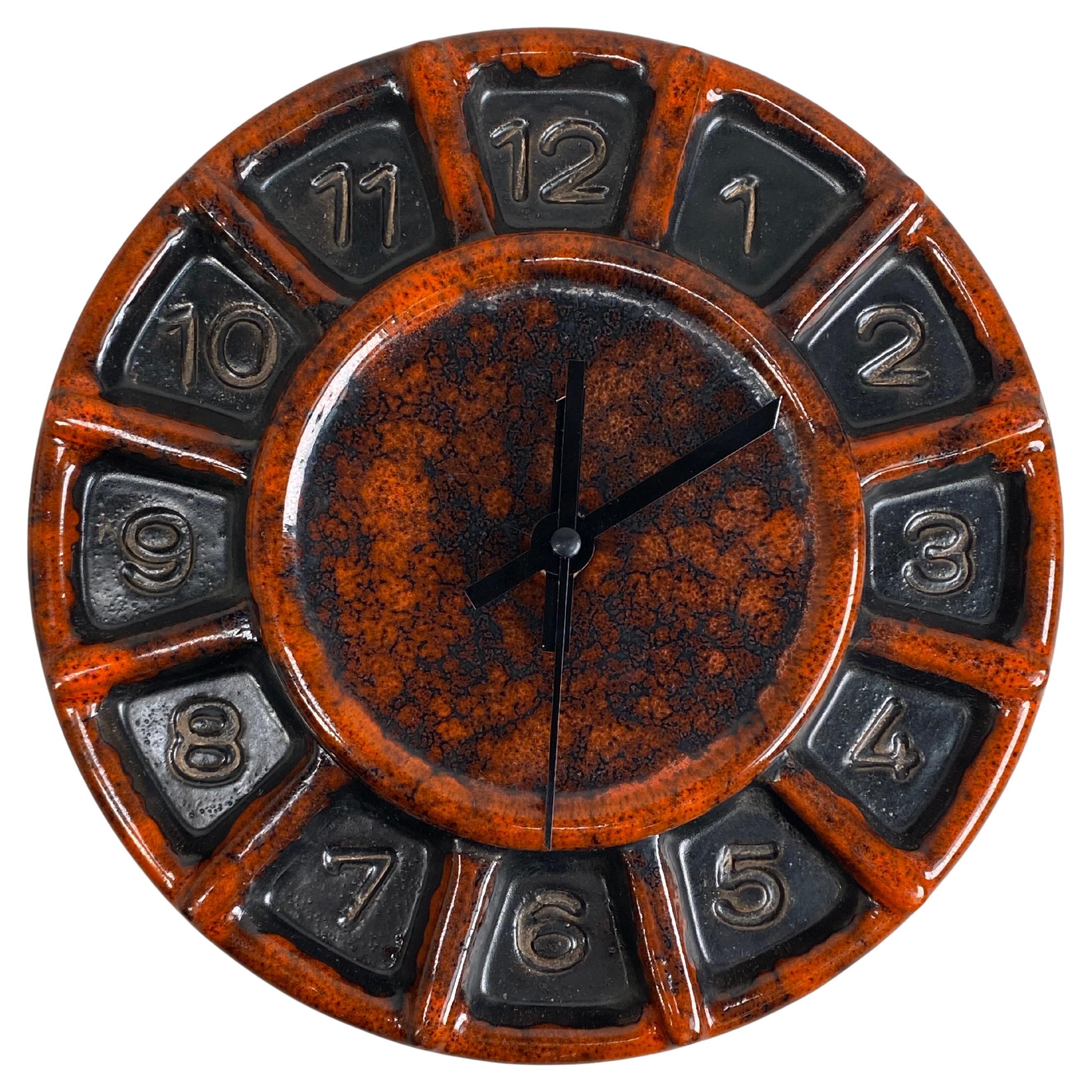 Mid-century desgin wall clock by Tófej