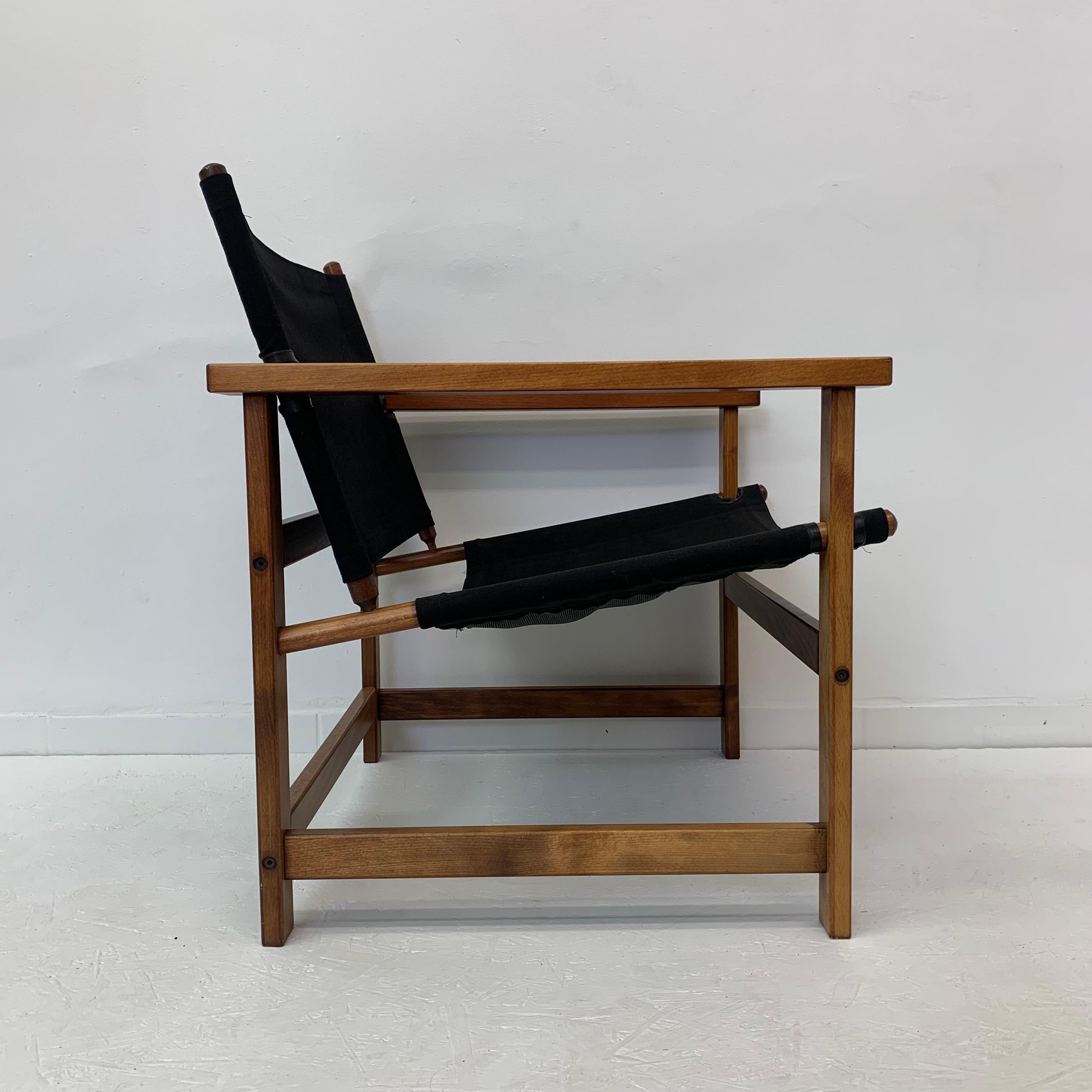 Mid-Century Desgn Safari Chair by Hyllinge Møbler Denmark, 1970’s For Sale 1