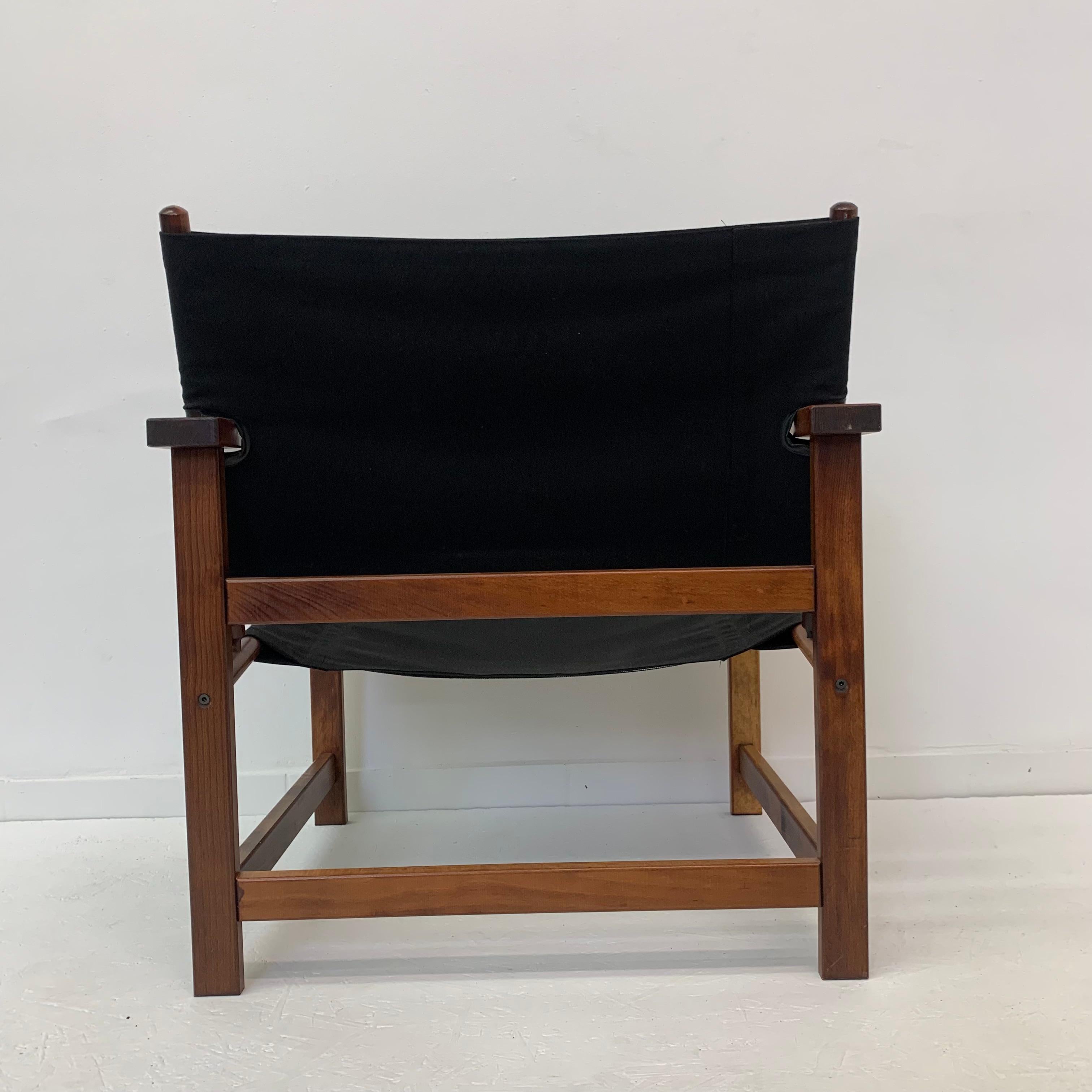Mid-Century Desgn Safari Chair by Hyllinge Møbler Denmark, 1970’s For Sale 7
