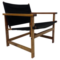 Retro Mid-Century Desgn Safari Chair by Hyllinge Møbler Denmark, 1970’s