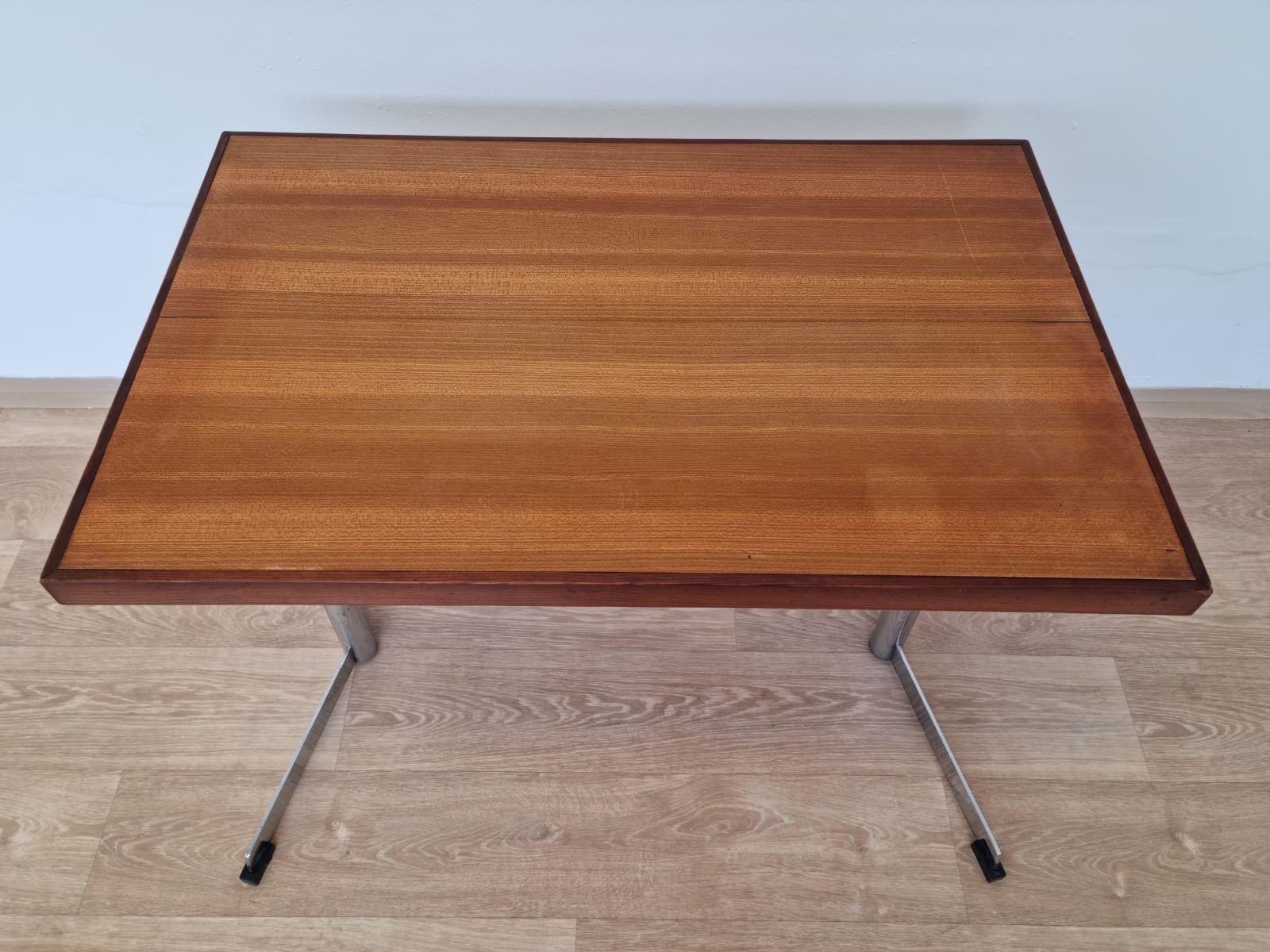 Mid-Century Modern Midcentury Design Adjustable Table, 1970s / Czechoslovakia For Sale