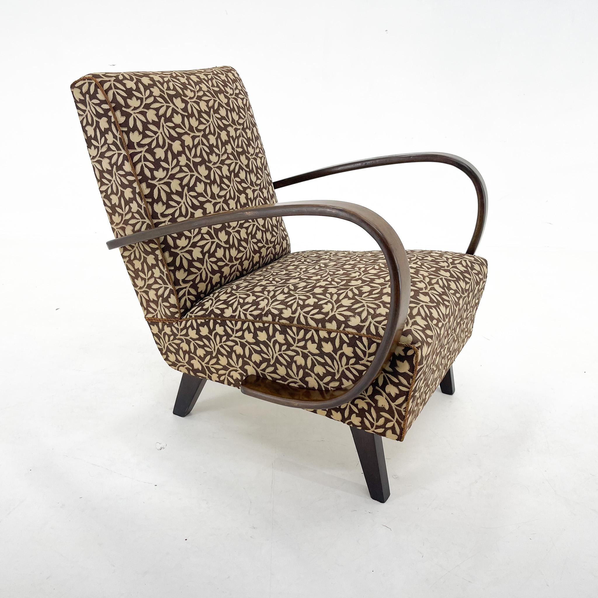 Vintage, midcentury armchair designed by famous Jindrich Halabala. 
Original, good condition.