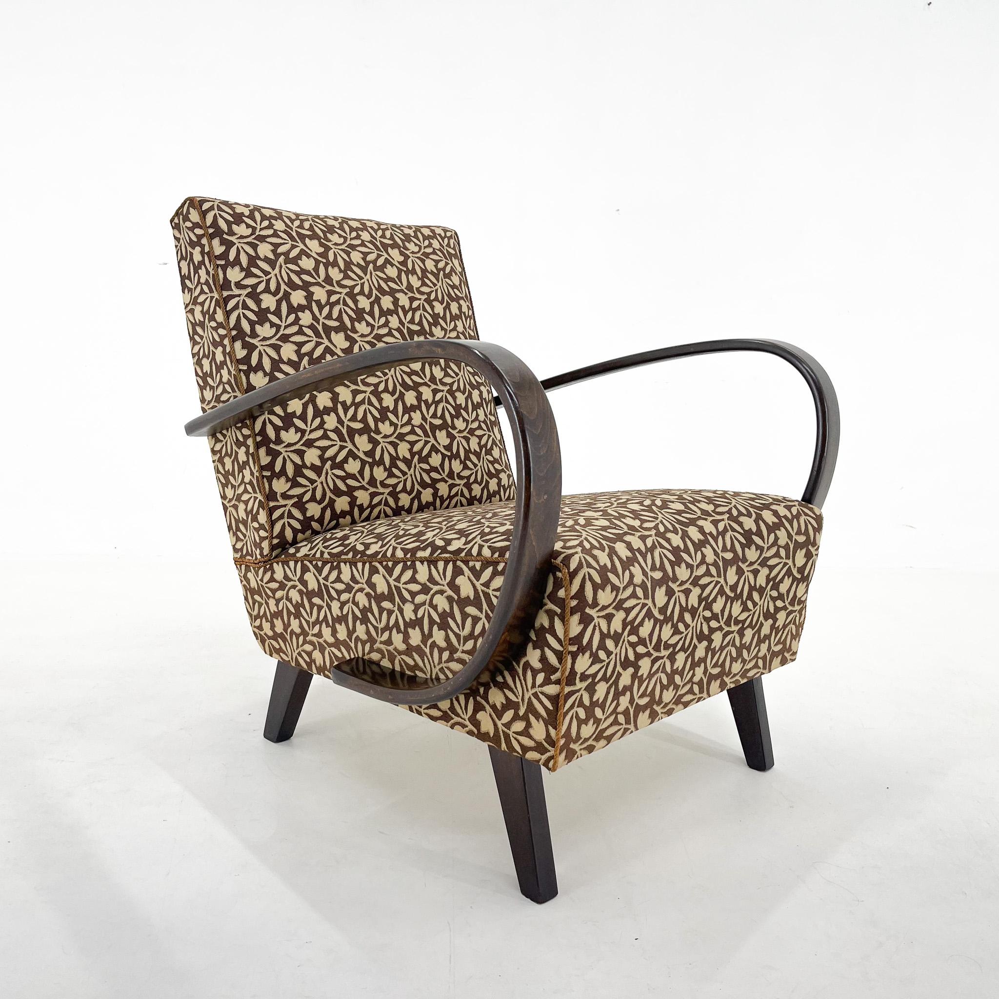 Vintage, midcentury armchair designed by famous Jindrich Halabala. 
Original, good condition.