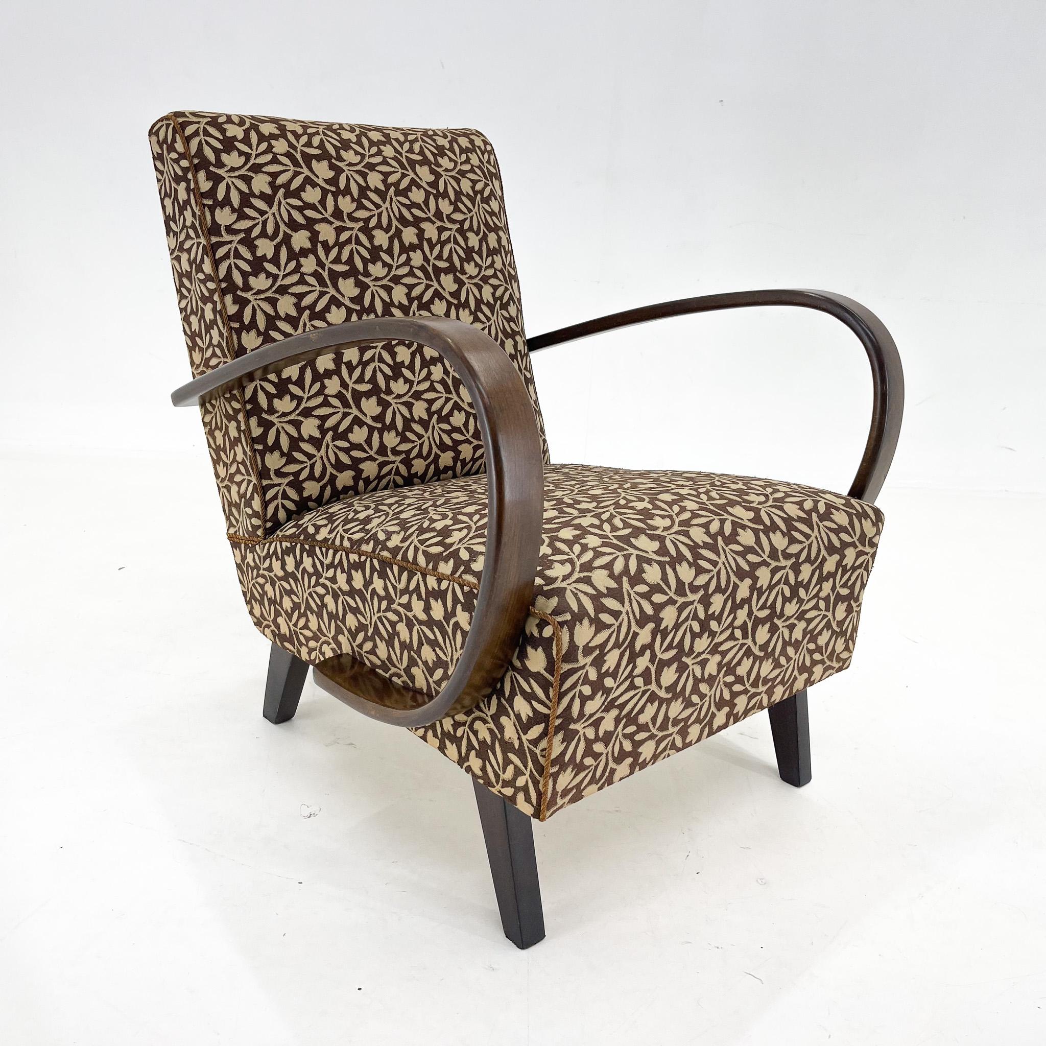Czech Midcentury Design Armchair by Jindrich Halabala, 1950s For Sale
