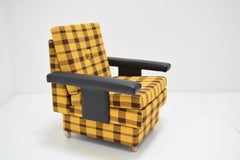 Fauteuil de design du milieu du siècle dernier, avec roues, 1970