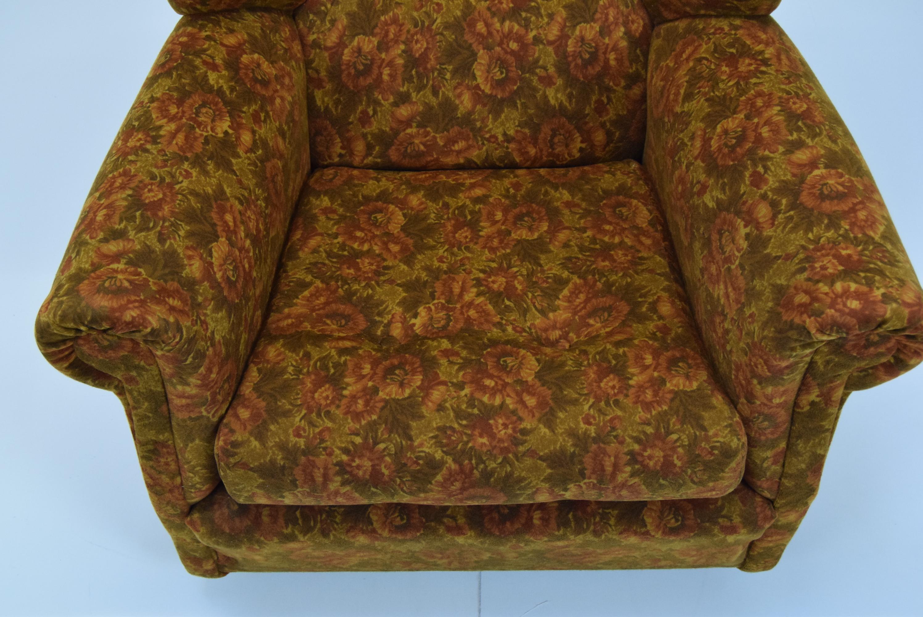 Fabric Mid-Century Design Armchair, 1970's