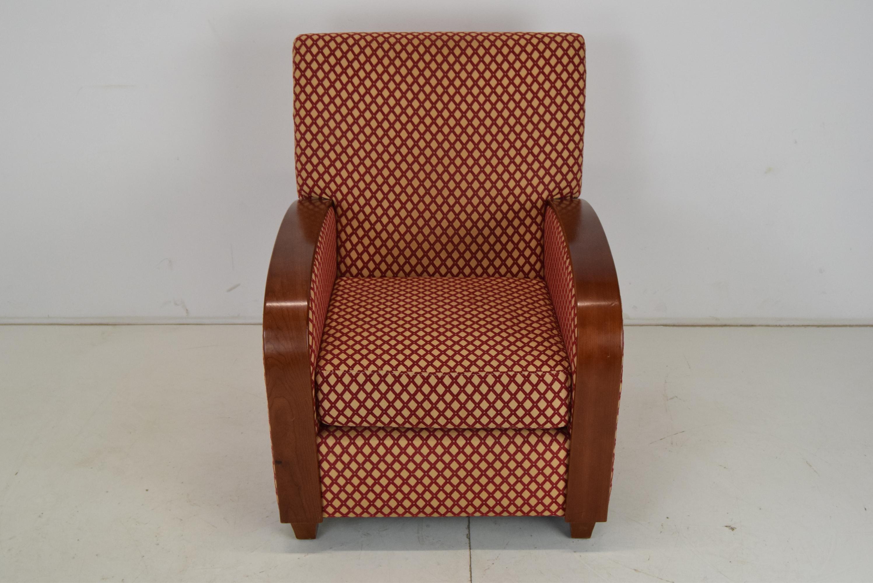 Czech Mid-Century Design Armchair, 1980's For Sale