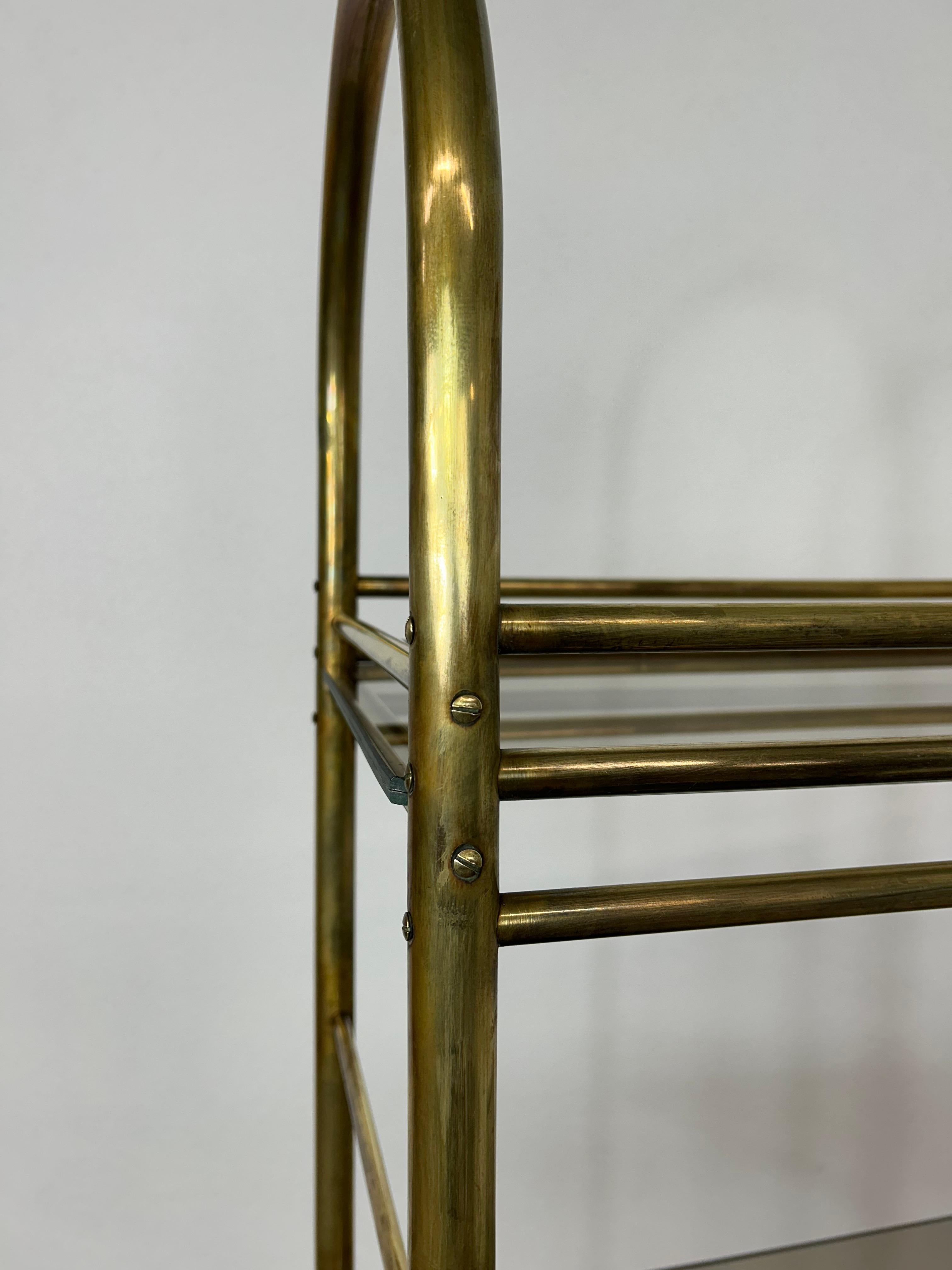 Brass Mid-century design brass etagere For Sale