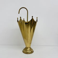 Mid-century design brass umbrella stand , 1970’s