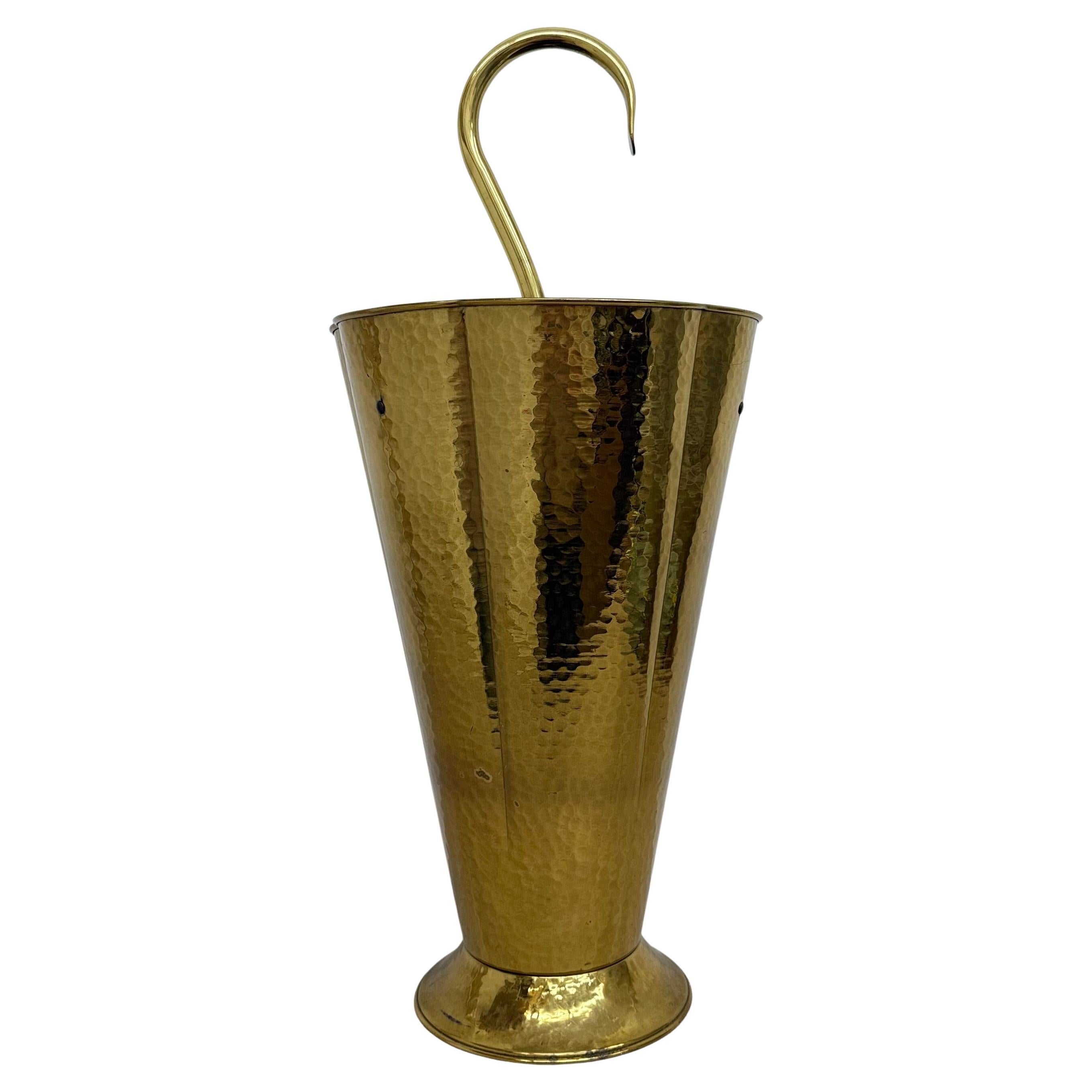 Porte-parapluie en laiton, design du milieu du siècle, années 1970 en vente