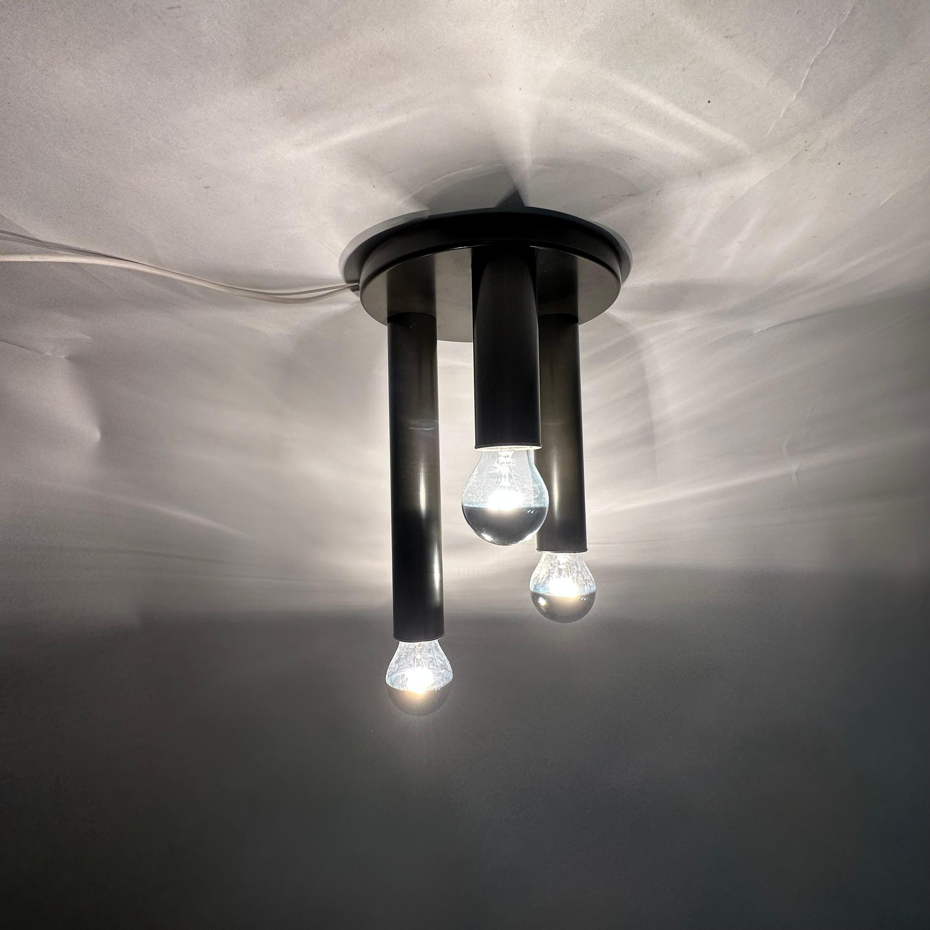 German Mid Century design ceiling lamp flush mount  , 1970’s For Sale