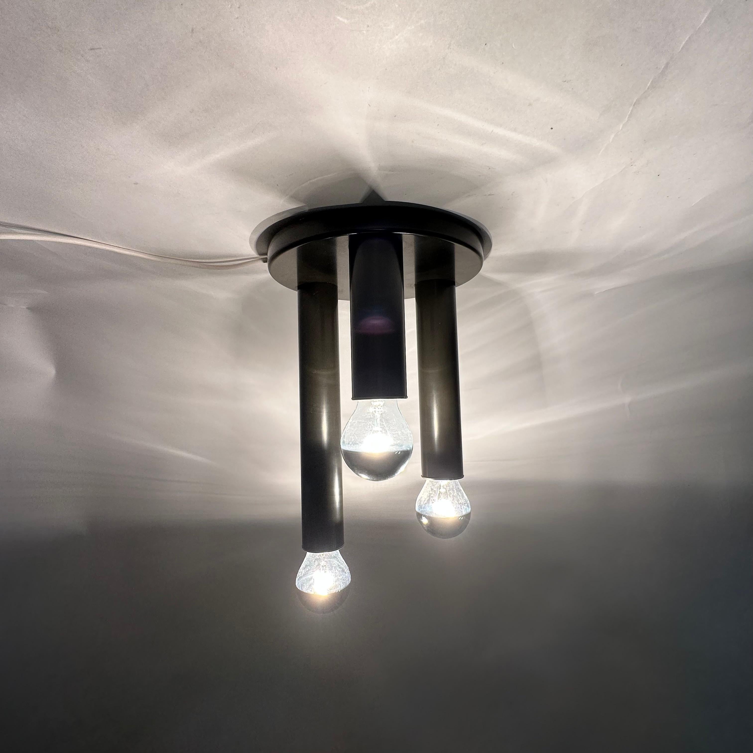Late 20th Century Mid Century design ceiling lamp flush mount  , 1970’s For Sale