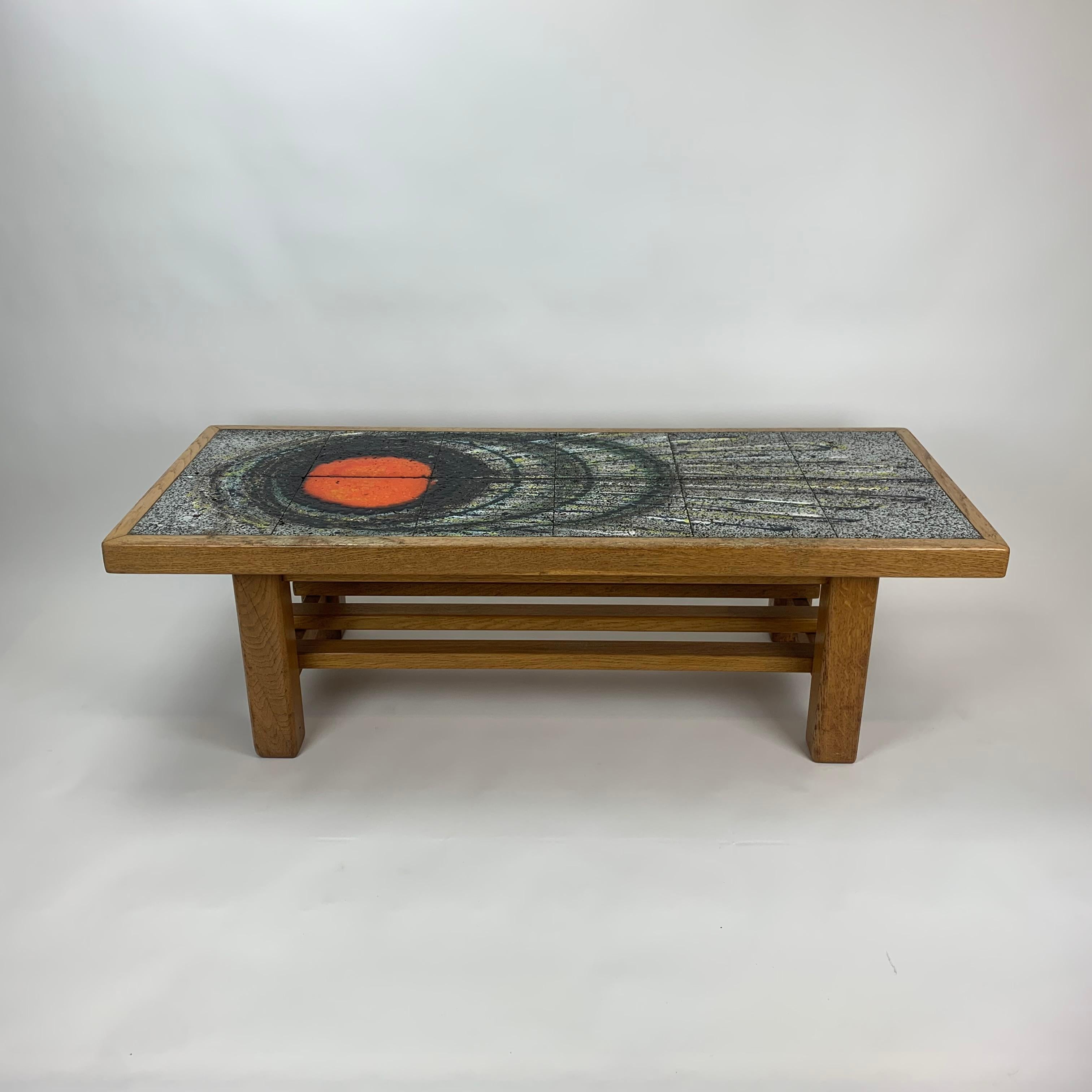 Table basse en céramique, design du milieu du siècle, années 1970 en vente 4