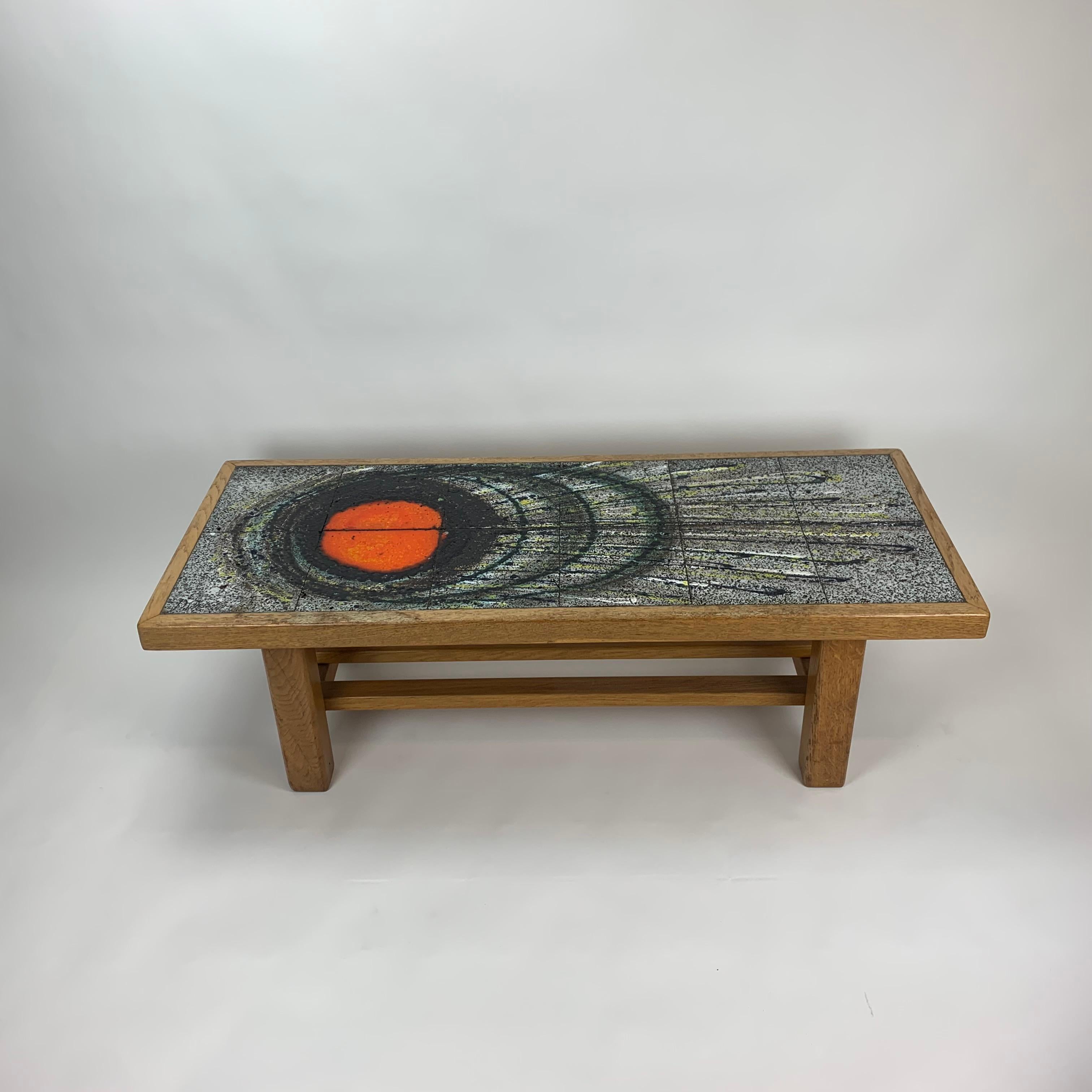 Table basse en céramique, design du milieu du siècle, années 1970 en vente 5