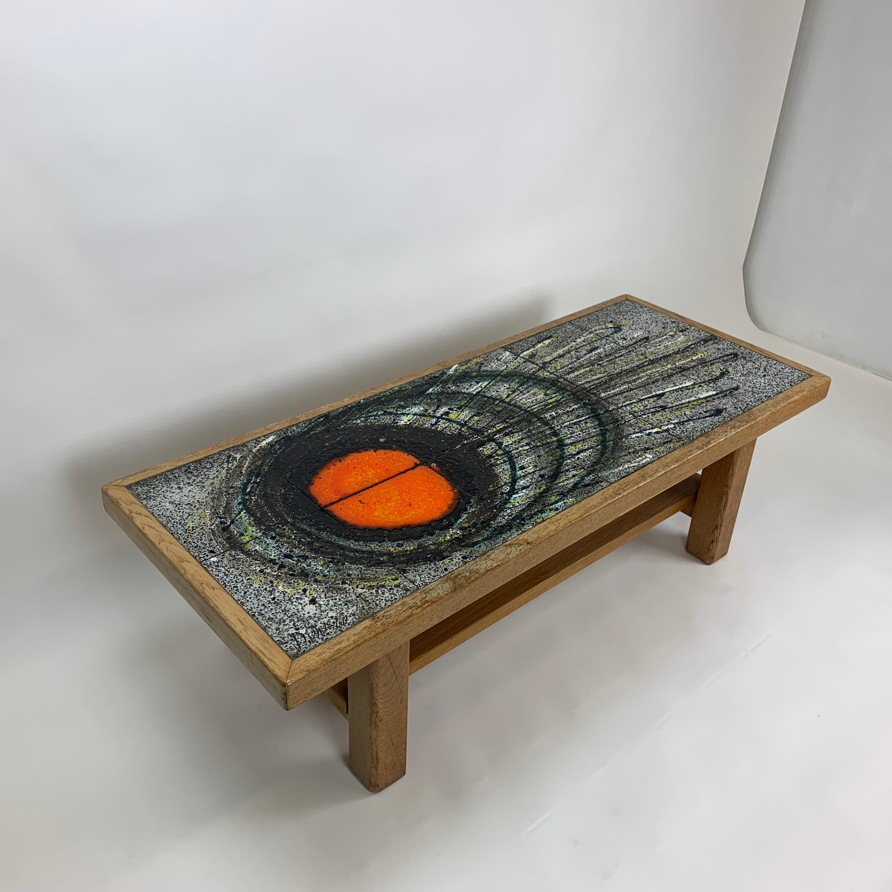 Table basse en céramique, design du milieu du siècle, années 1970 en vente 10