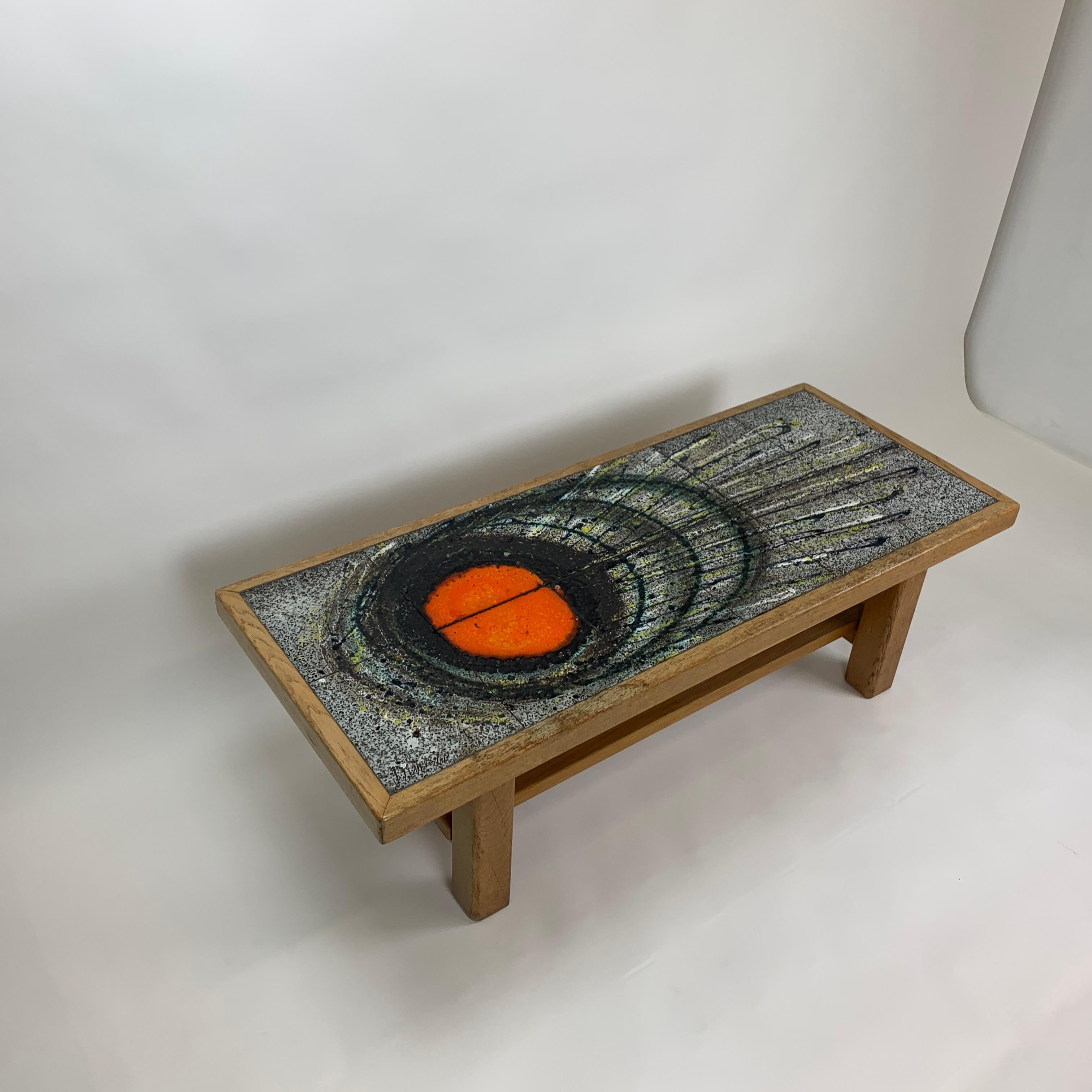 Table basse en céramique, design du milieu du siècle, années 1970 en vente 12