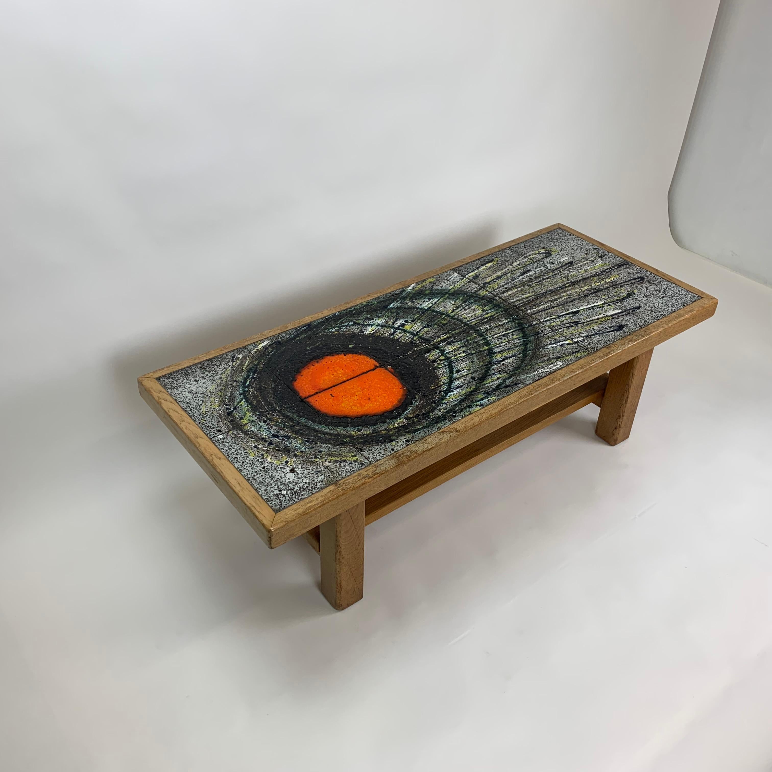 Table basse en céramique, design du milieu du siècle, années 1970 en vente 13