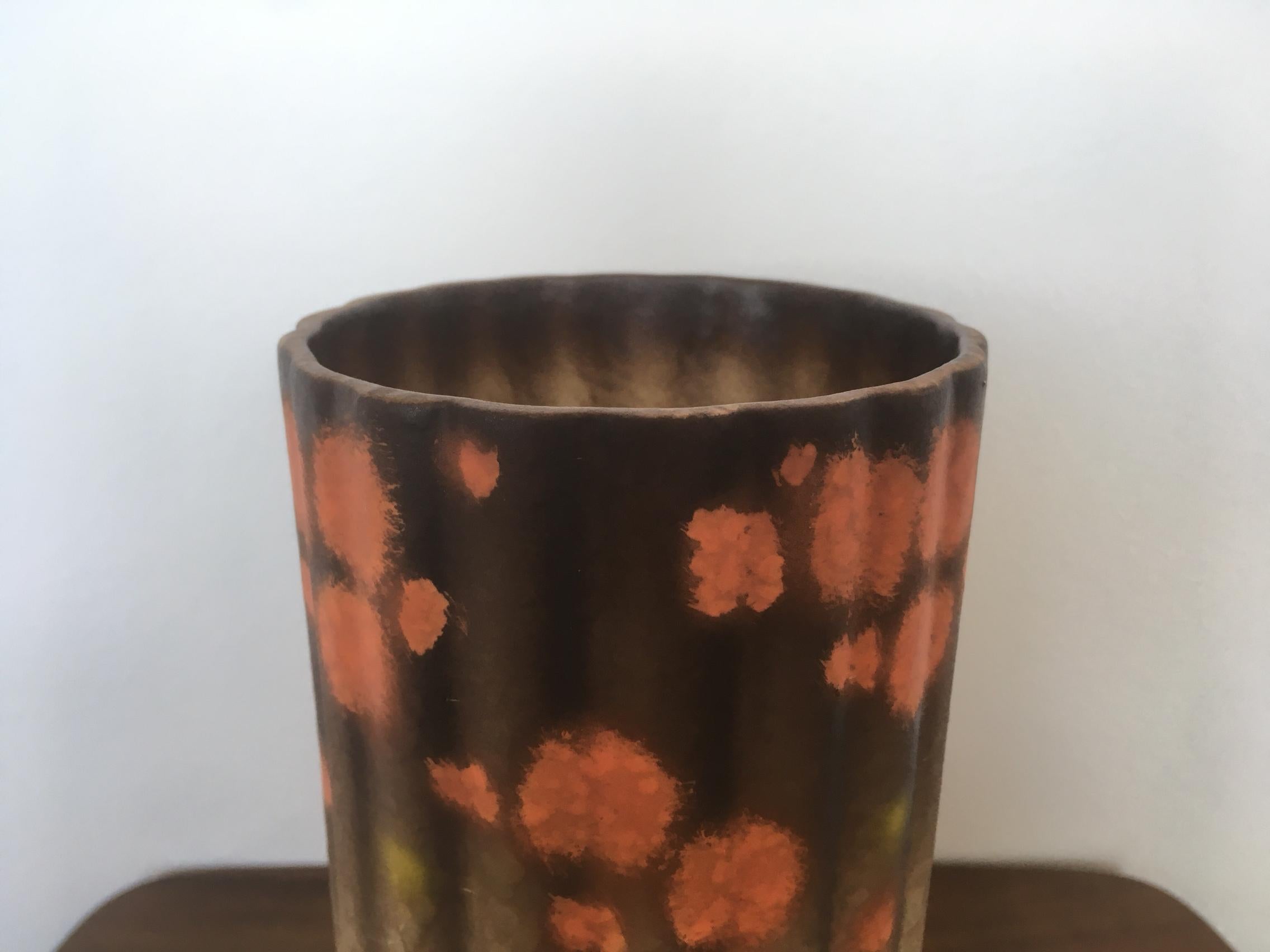 Mid-Century Modern Midcentury Design Ceramic Vase by Ditmar Urbach, circa 1960s For Sale