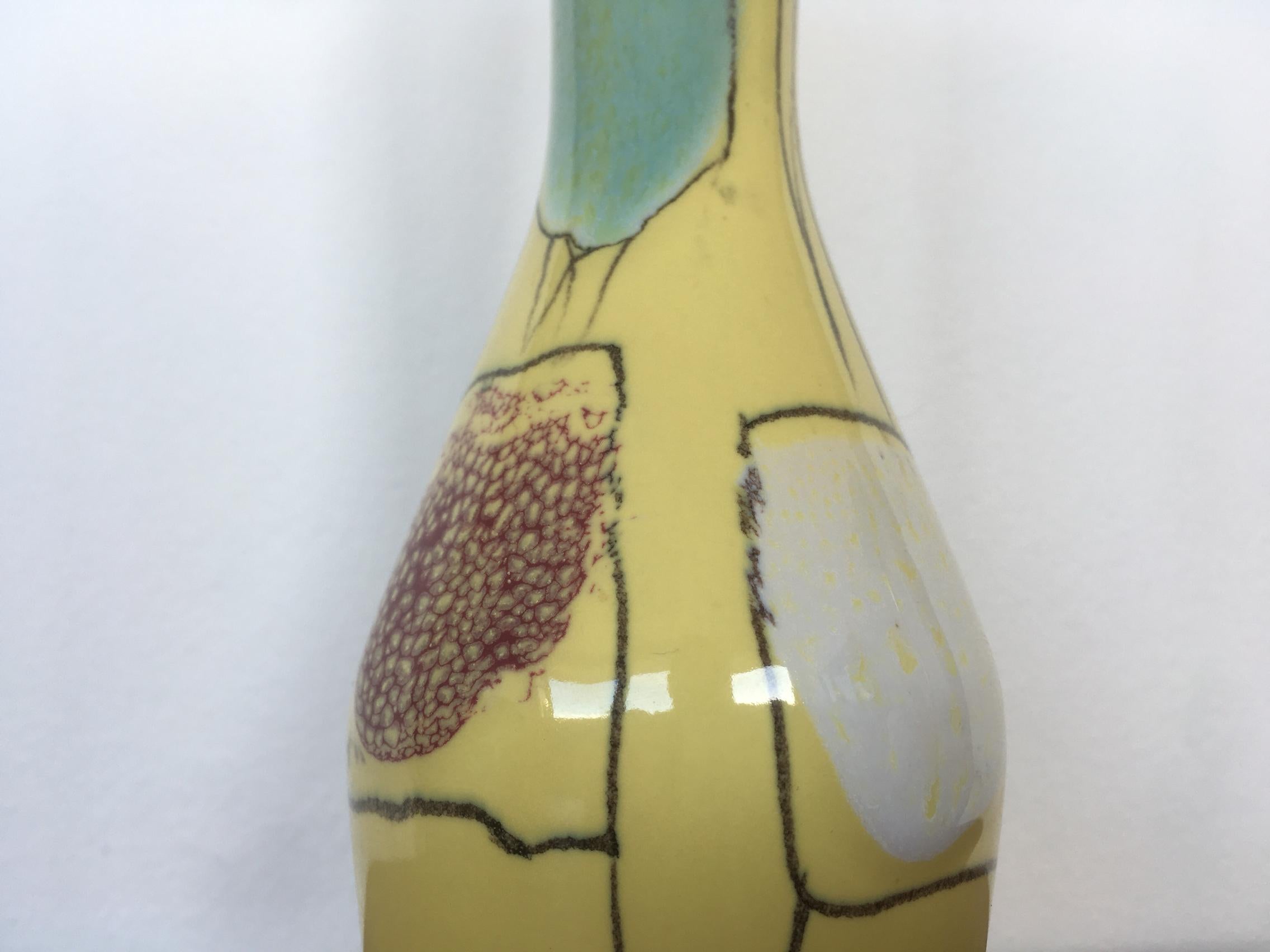 Czech Midcentury Design Ceramic Vase by Ditmar Urbach, circa 1960s For Sale