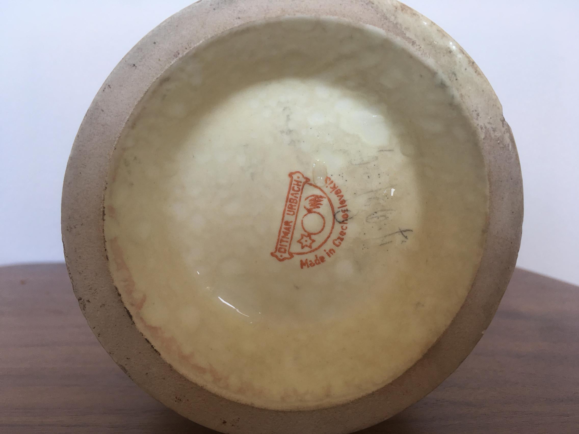 Ceco Vaso in ceramica di Ditmar Urbach, circa 1960, di design del Medioevo in vendita