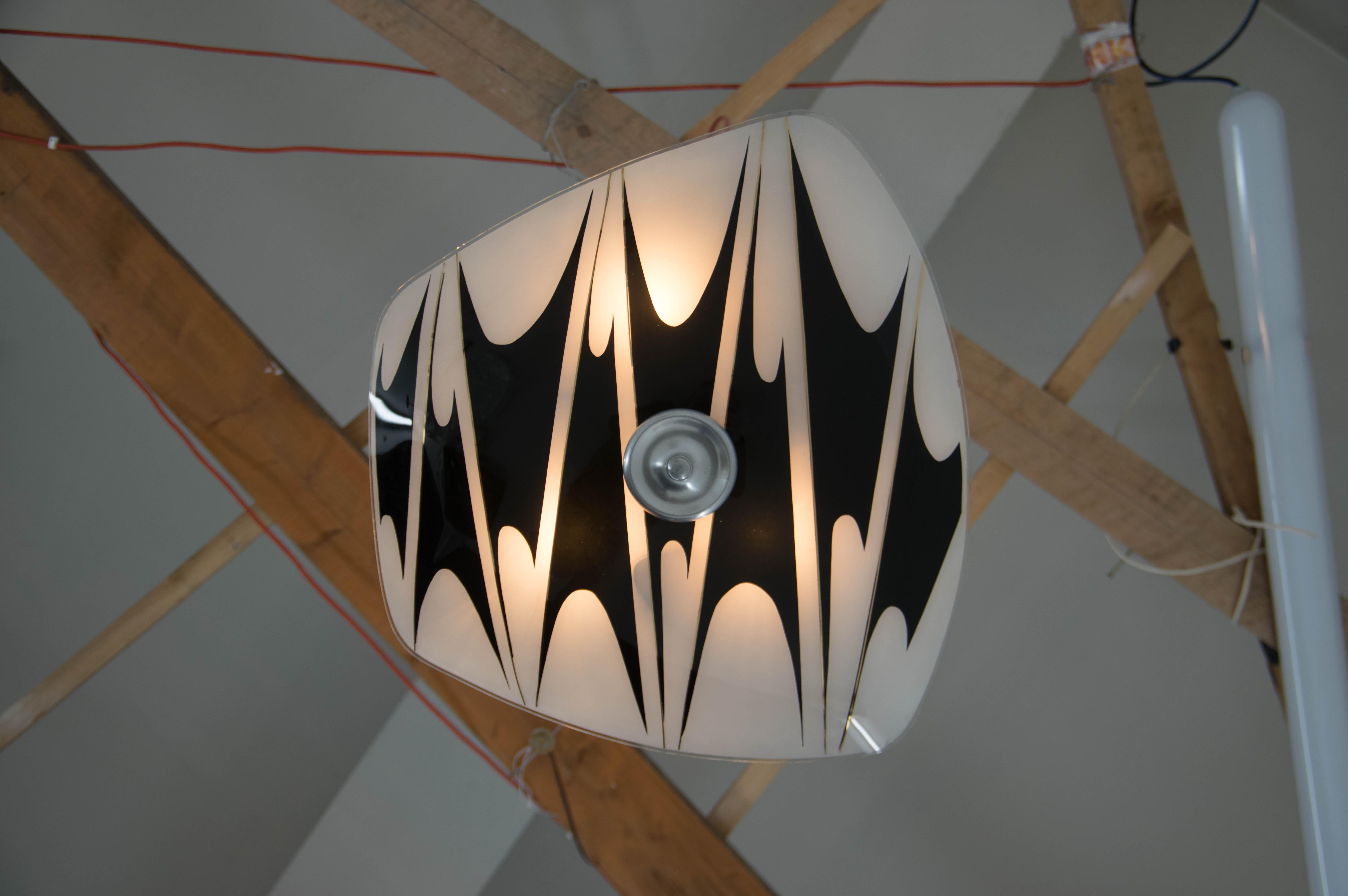 Mid-Century Design Chandelier, 1950s, Two Items Available In Good Condition For Sale In Praha, CZ