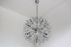Mid-century Design chandelier by Gaetano Sciolari Model: Dandelion 1960 Sputnik