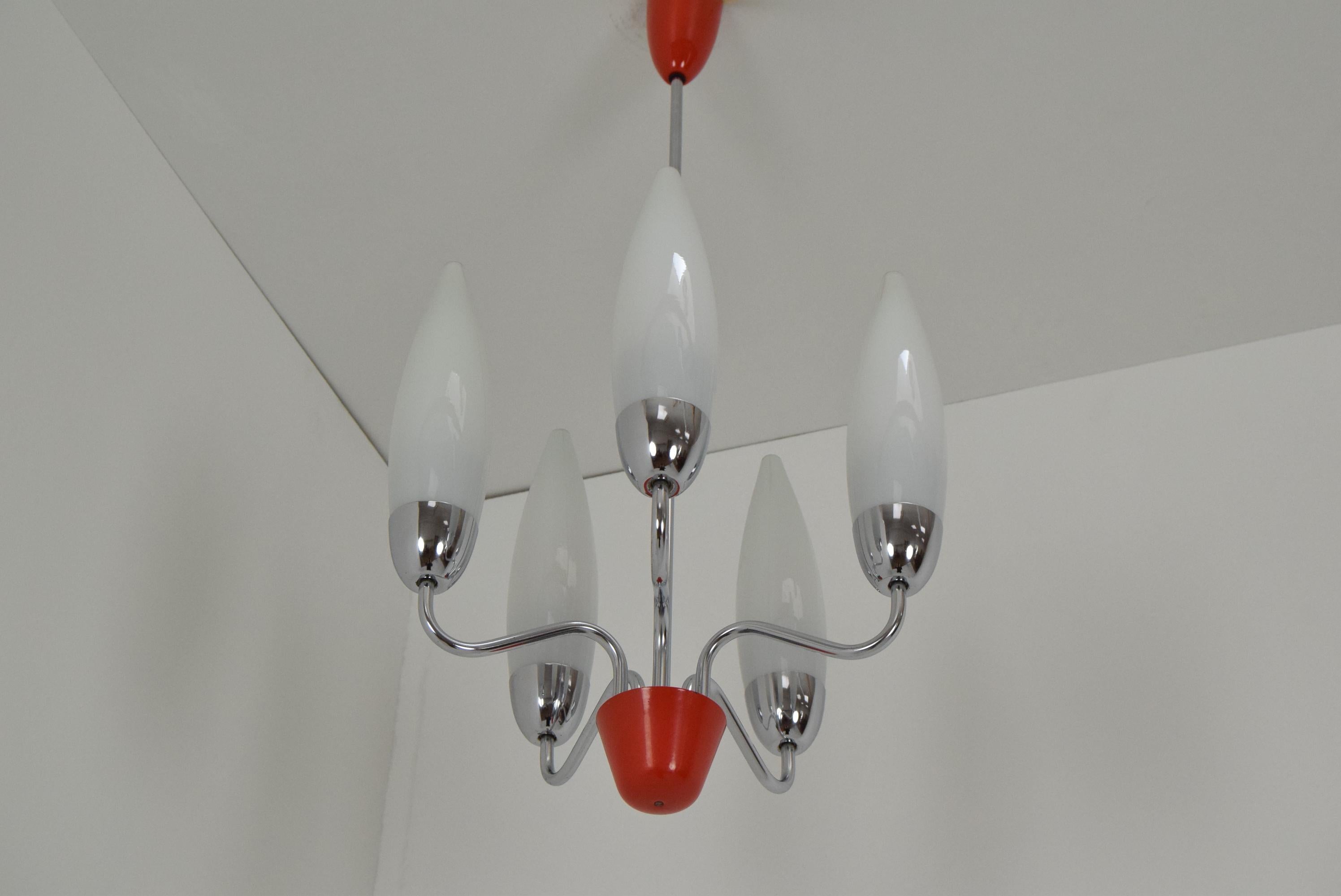 Mid-Century Design Chandelier/Napako, 1960's For Sale 3