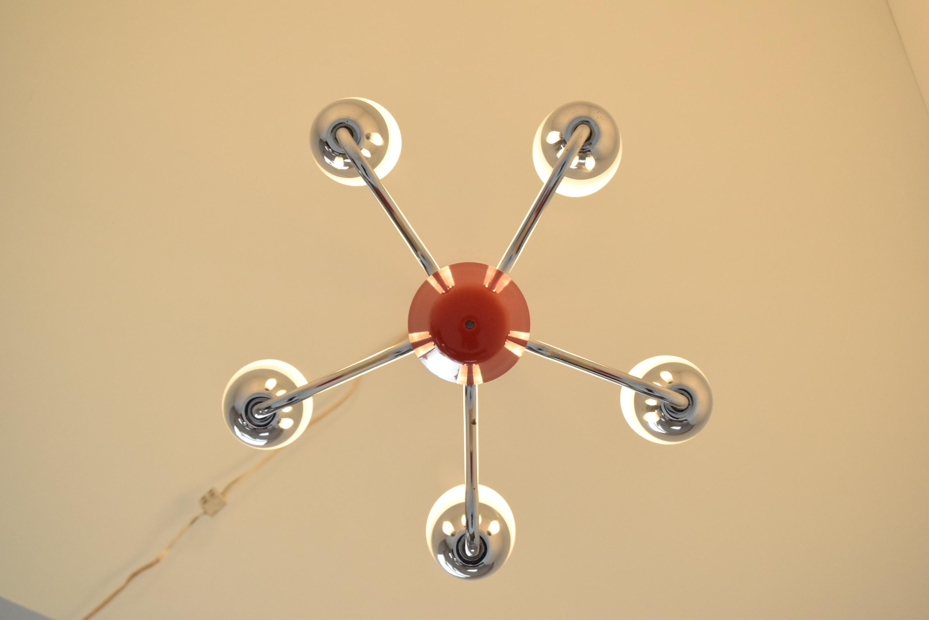 Czech Mid-Century Design Chandelier/Napako, 1960's For Sale