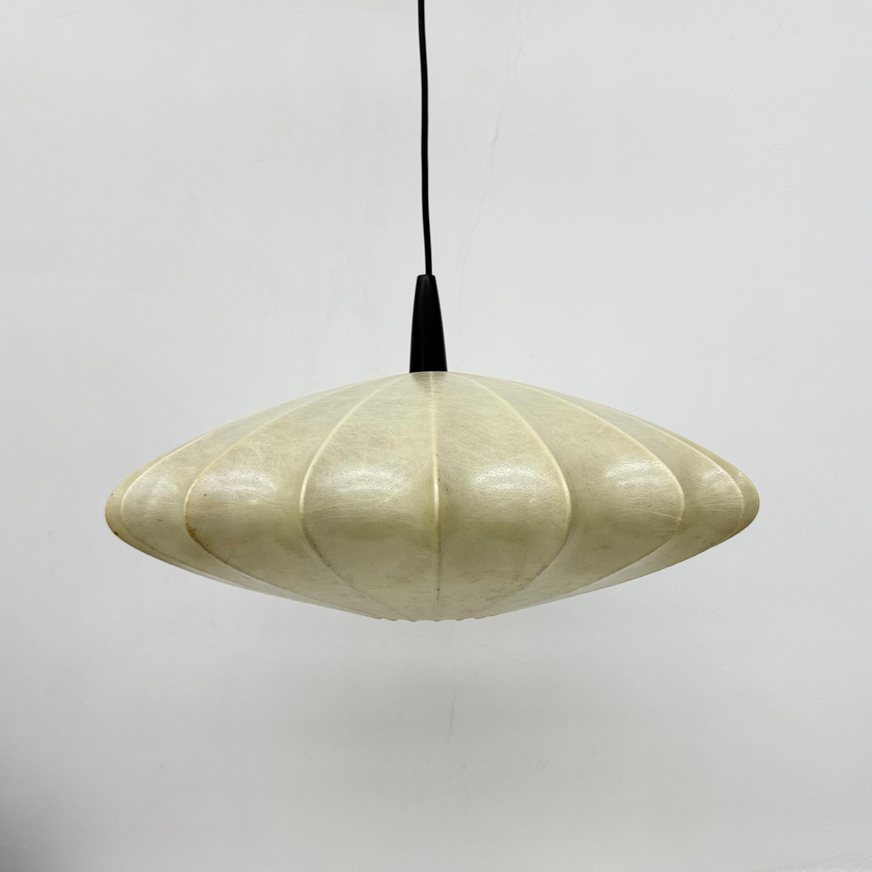 Mid-century design cocoon hanging by George Nelson  lamp , 1970s For Sale 7