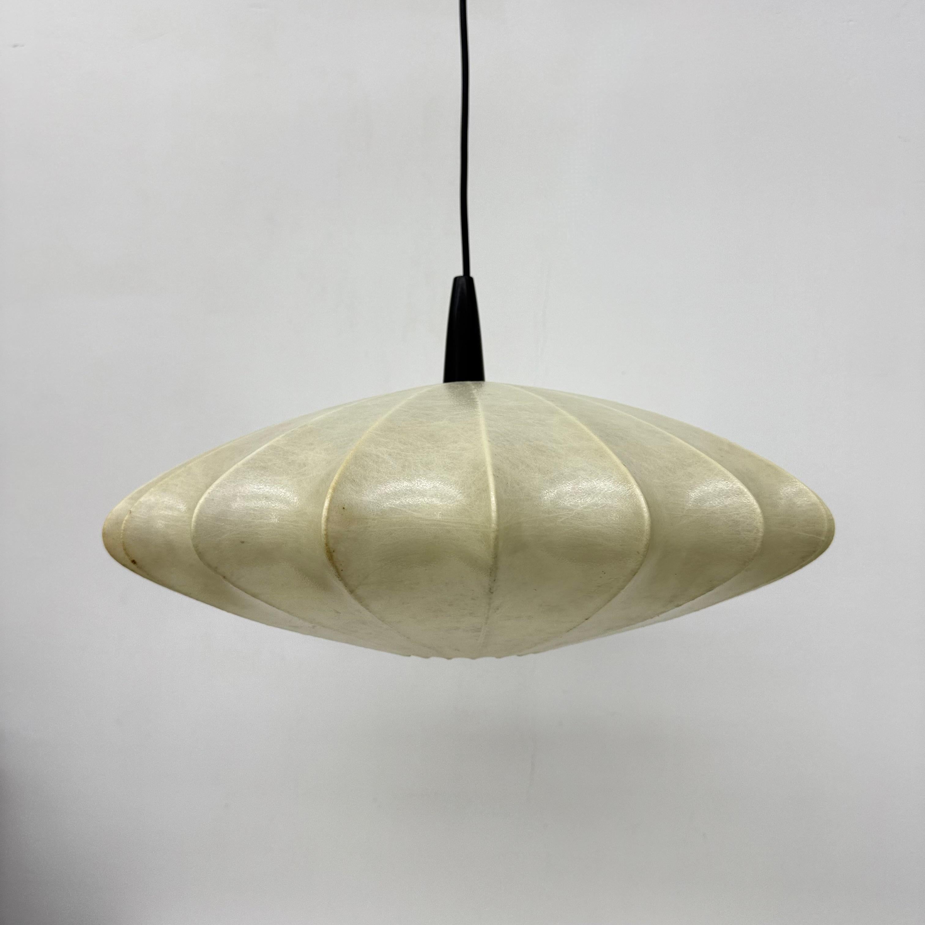 Mid-century design cocoon hanging by George Nelson  lamp , 1970s For Sale 11