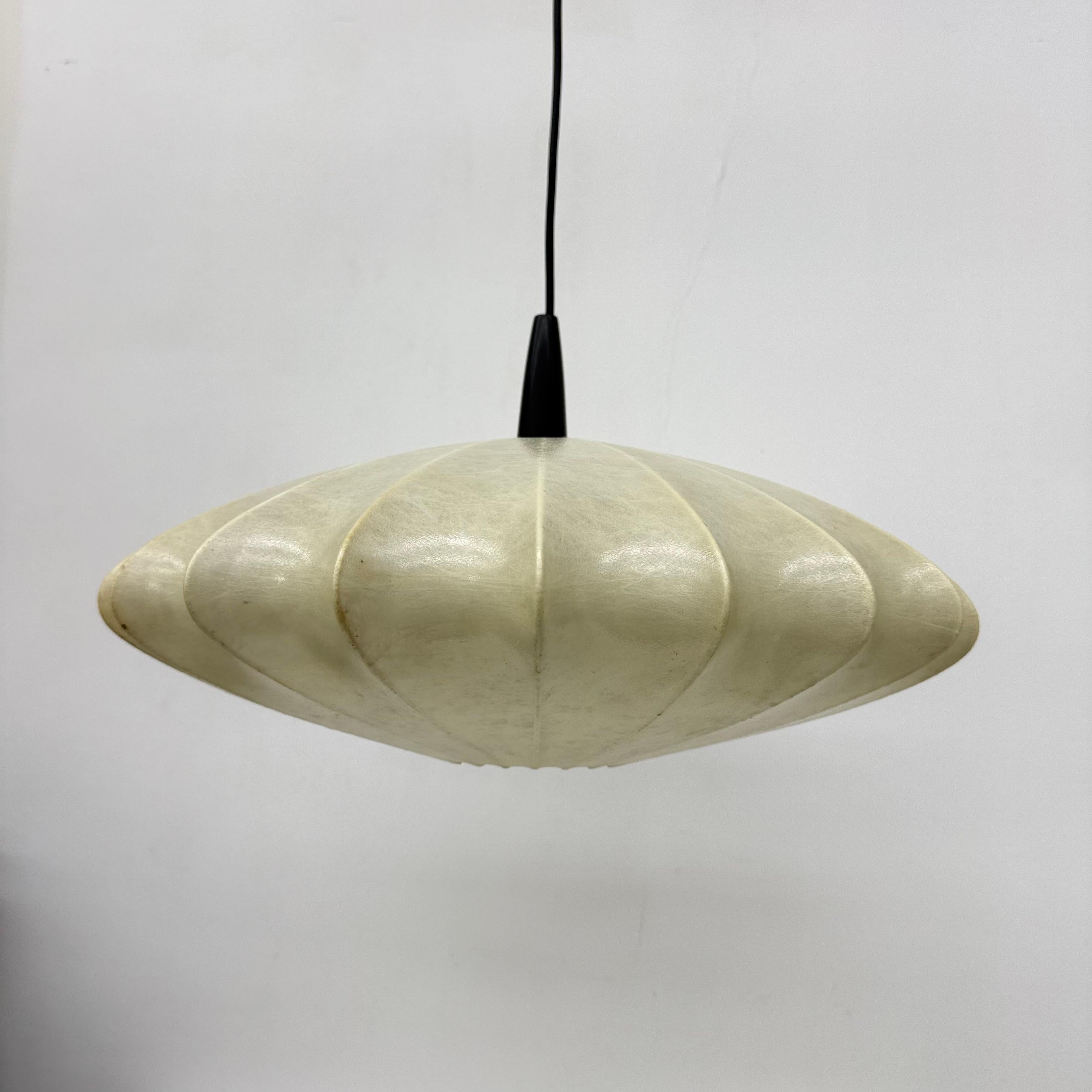 Mid-century design cocoon hanging by George Nelson  lamp , 1970s For Sale 13
