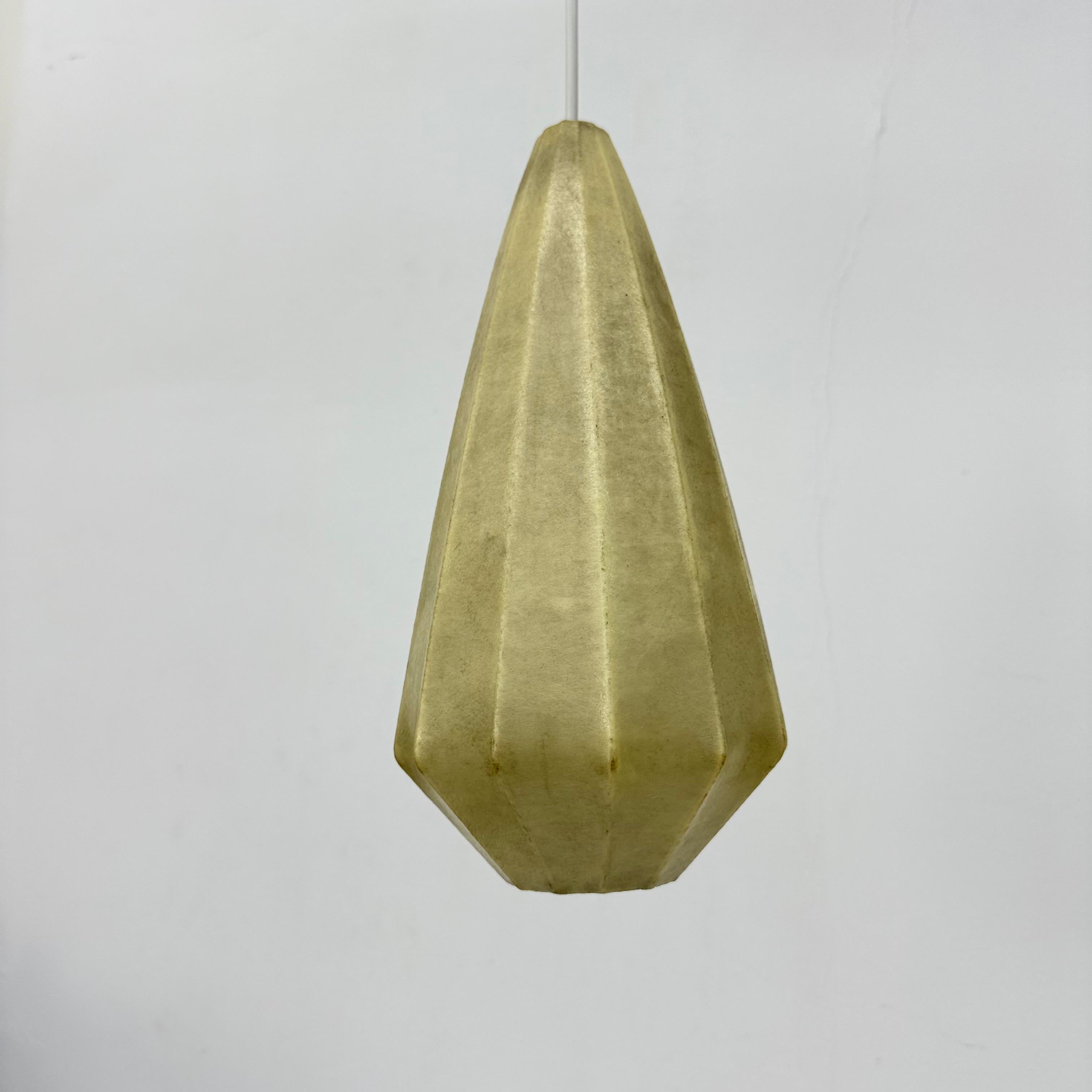 Mid-century design cocoon hanging lamp , 1970s For Sale 4