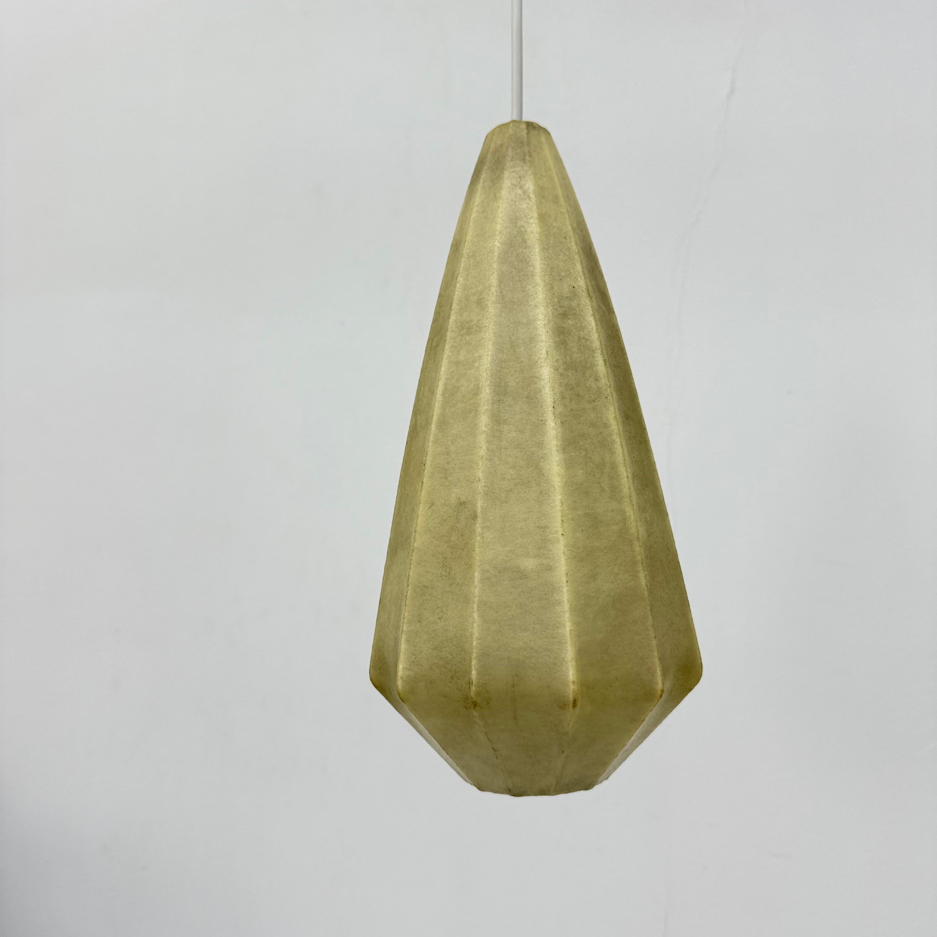 Mid-century design cocoon hanging lamp , 1970s For Sale 5