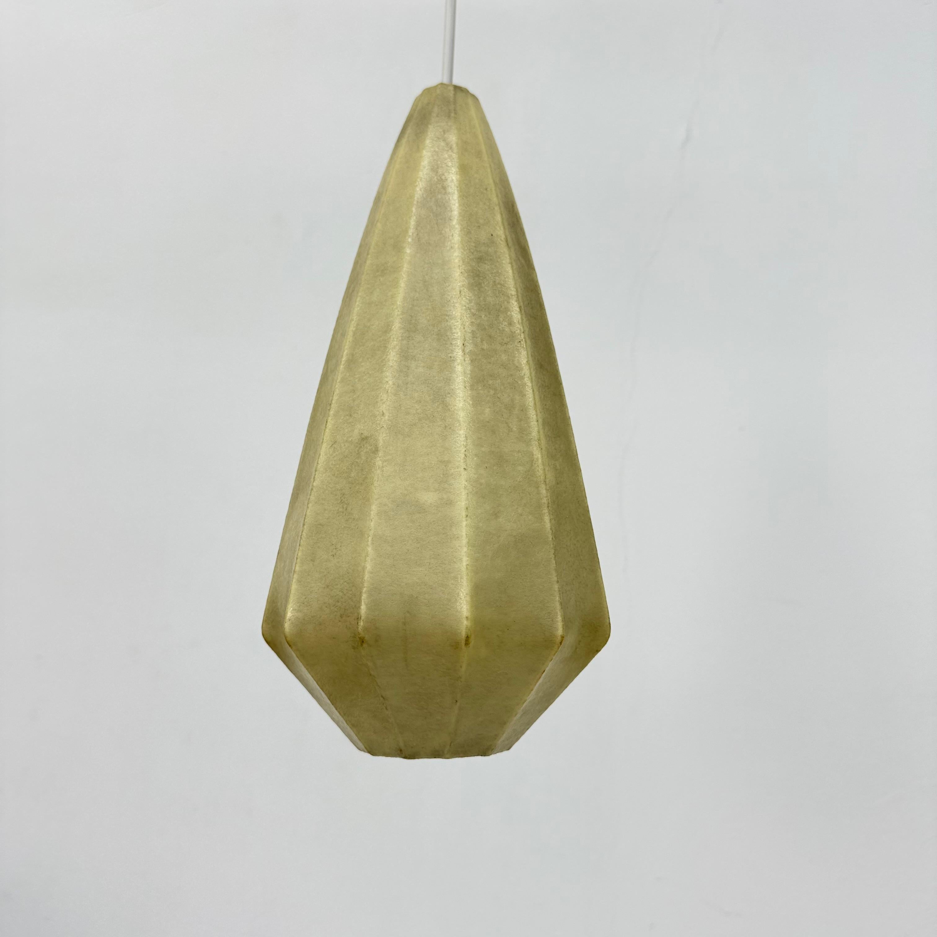 Late 20th Century Mid-century design cocoon hanging lamp , 1970s For Sale