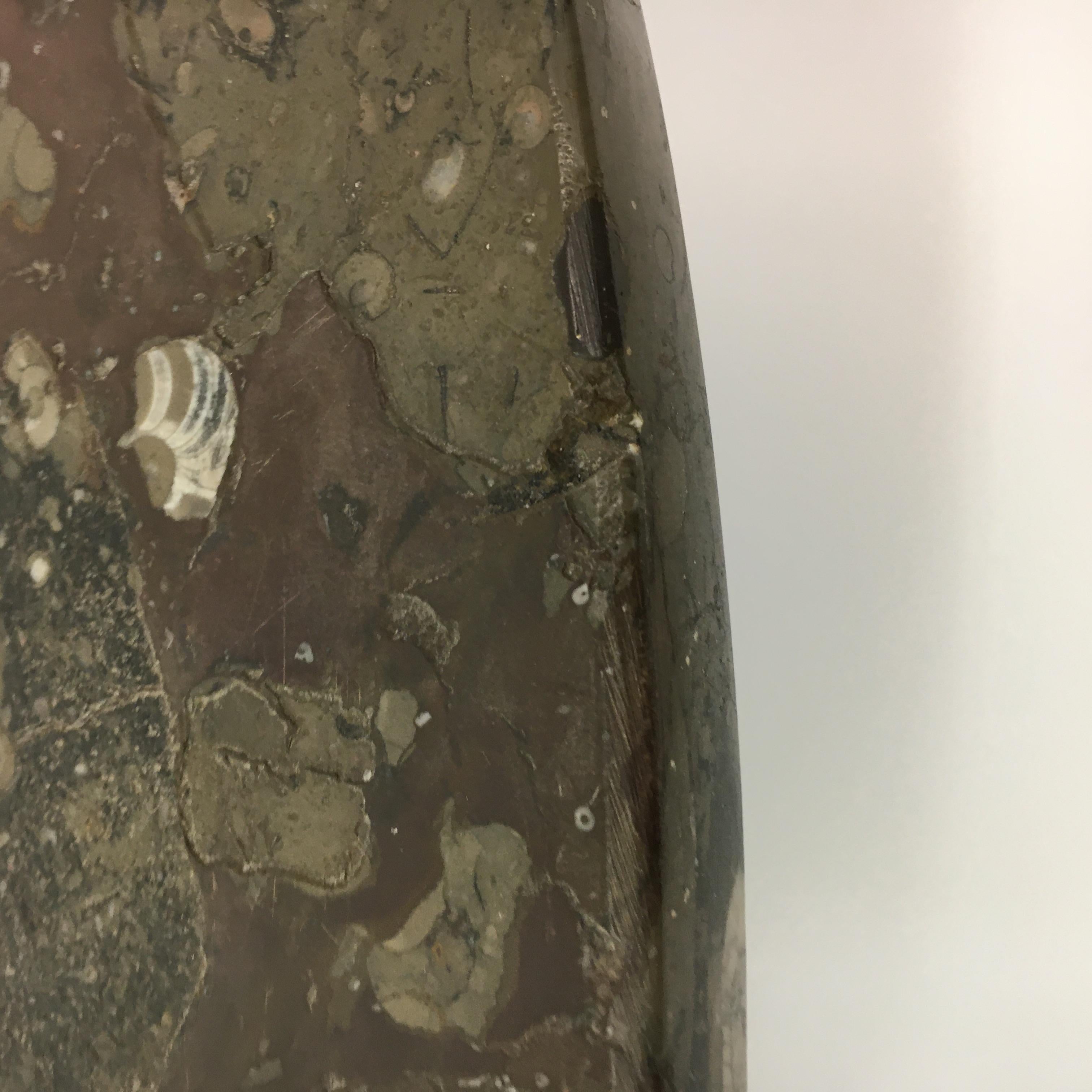 Table basse design du milieu du siècle dernier par Heinz Lilienthal avec marbre fossile , 1970 en vente 4