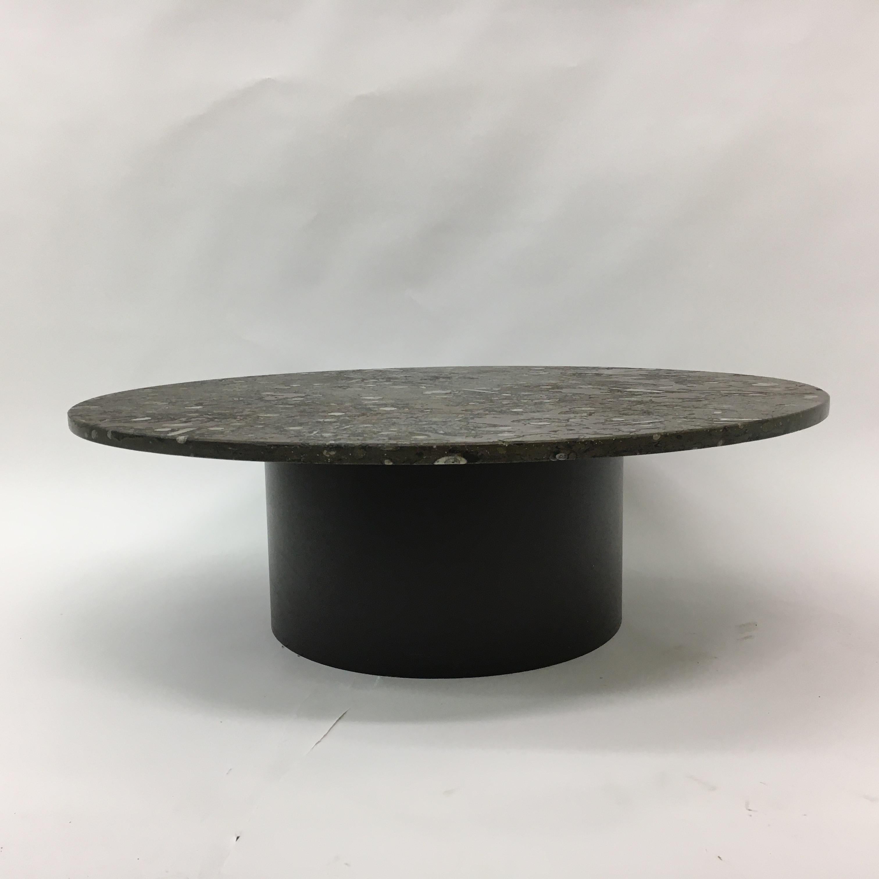 Table basse design du milieu du siècle dernier par Heinz Lilienthal avec marbre fossile , 1970 en vente 5