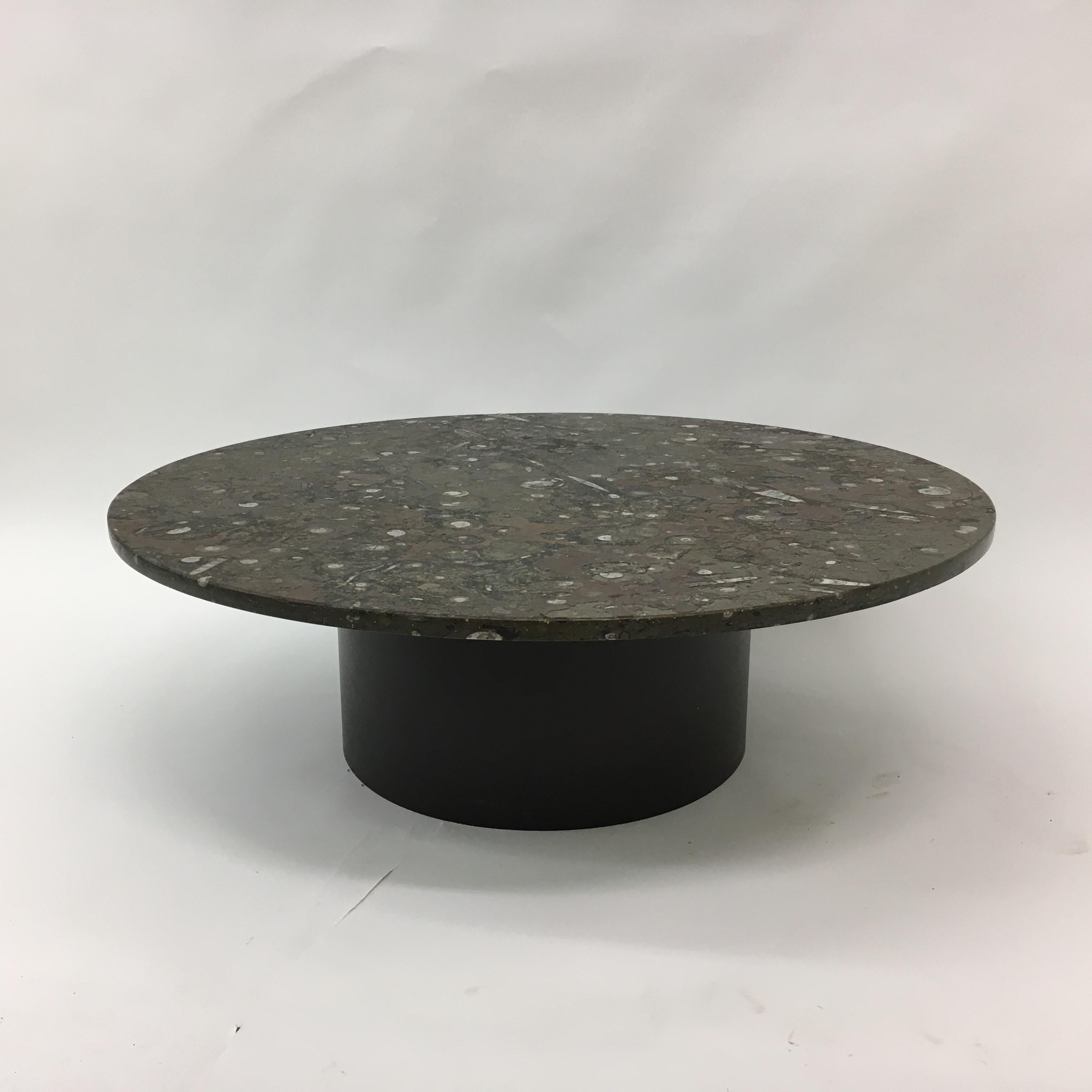 Table basse design du milieu du siècle dernier par Heinz Lilienthal avec marbre fossile , 1970 en vente 7